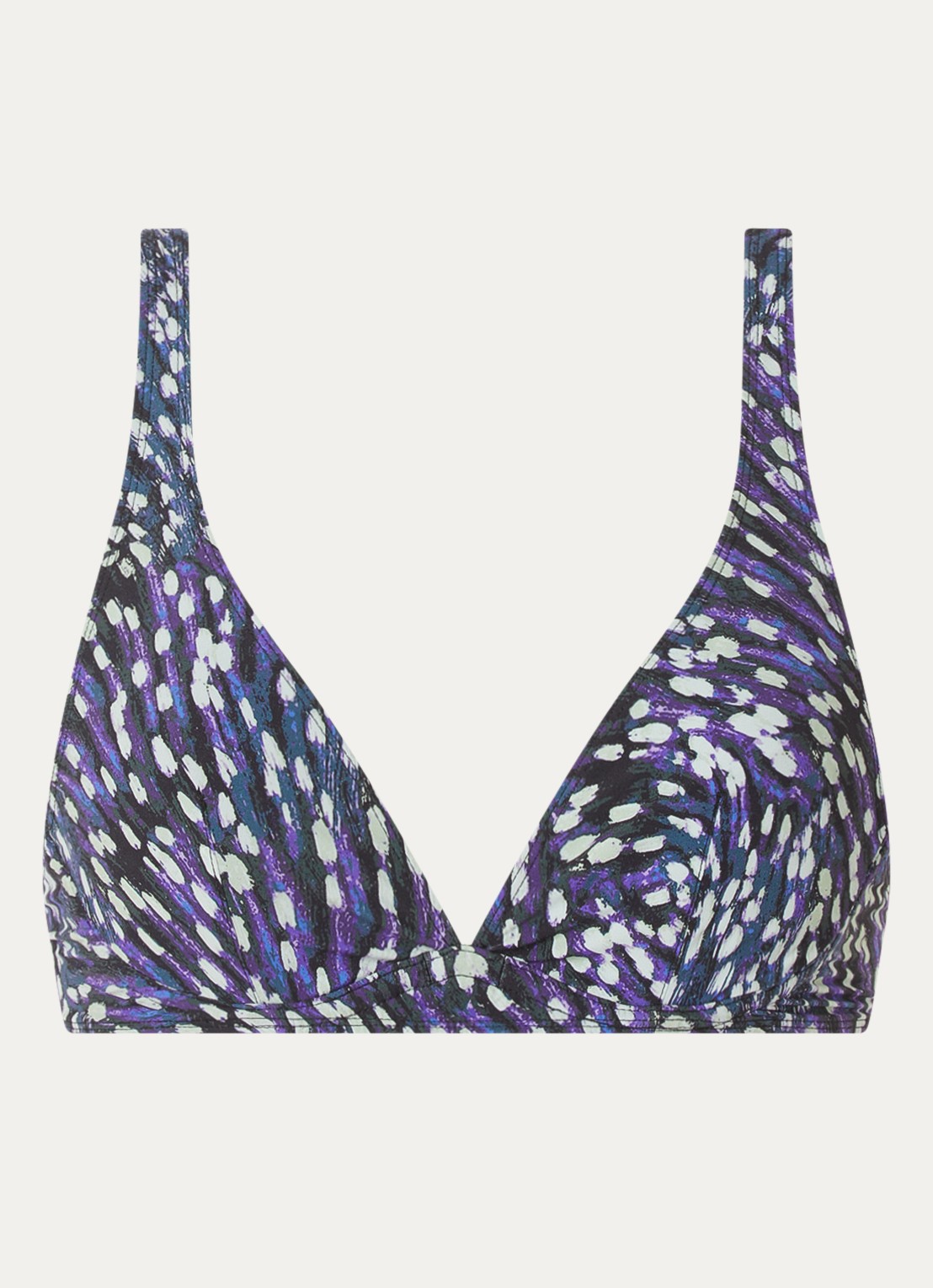 Isabel Marant Petra bikinitop met print - voorkant paars