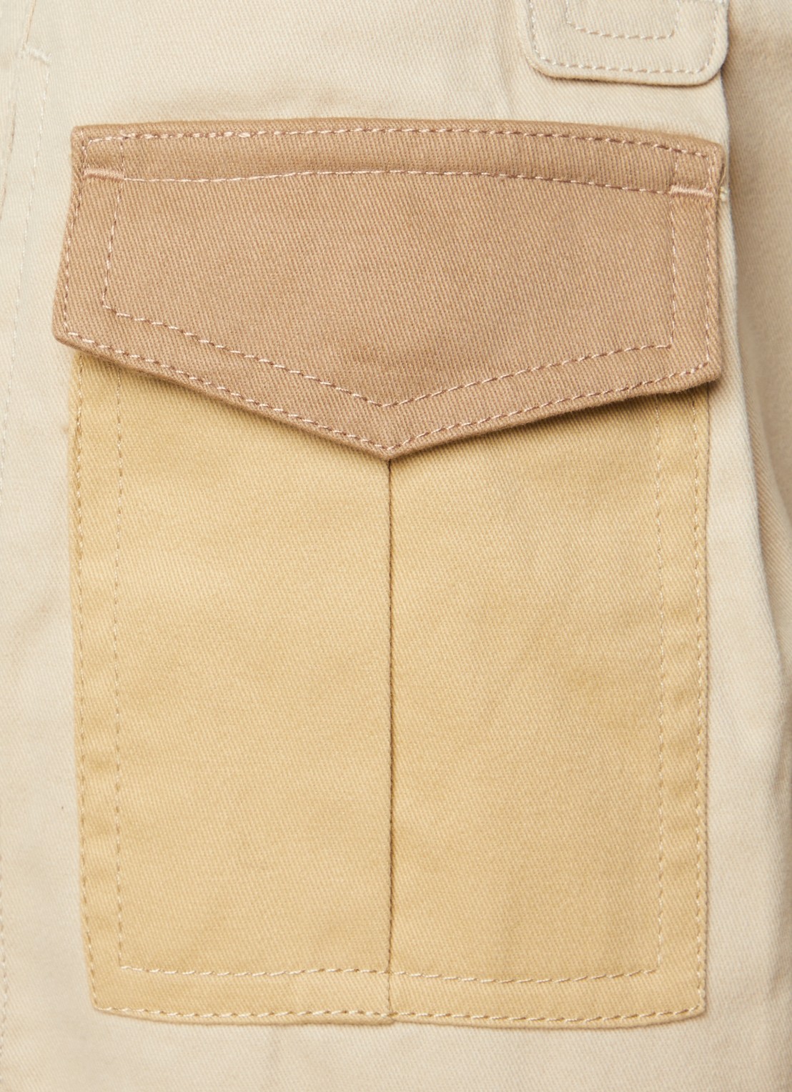 Isabel Marant Renza high waist tapered fit cargobroek met klepzakken - detail 5 beige