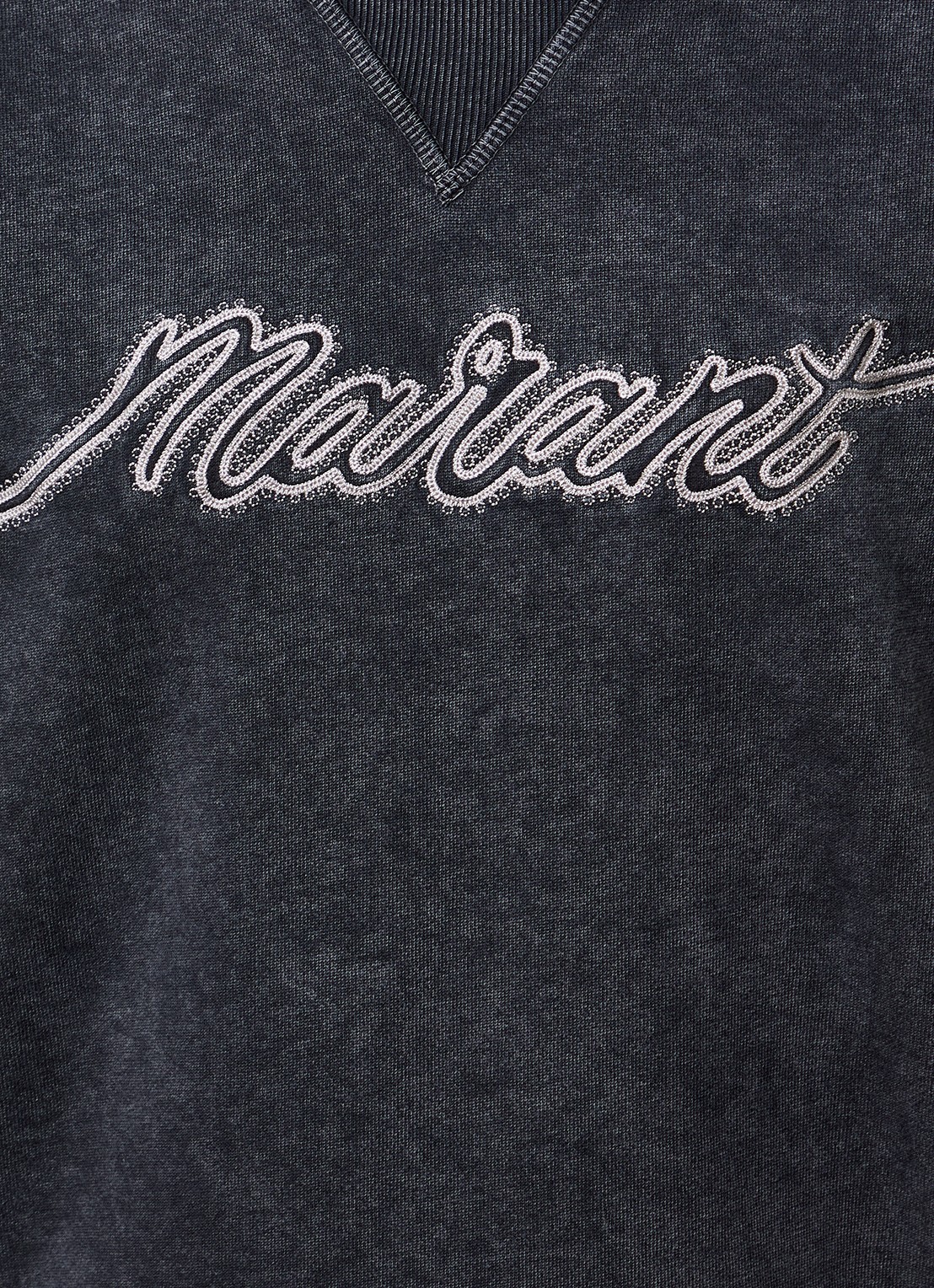 Isabel Marant Rise sweater met logoborduring - detail 5 antraciet