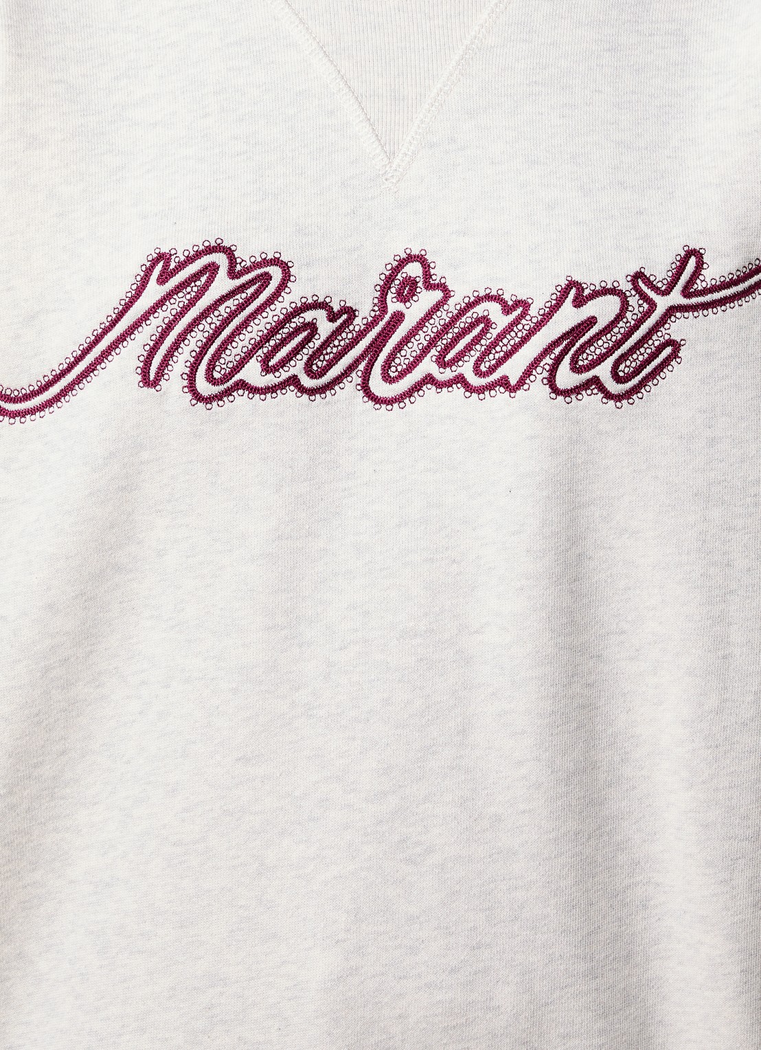 Isabel Marant Rise sweater met logoborduring - detail 2 lichtgrijs