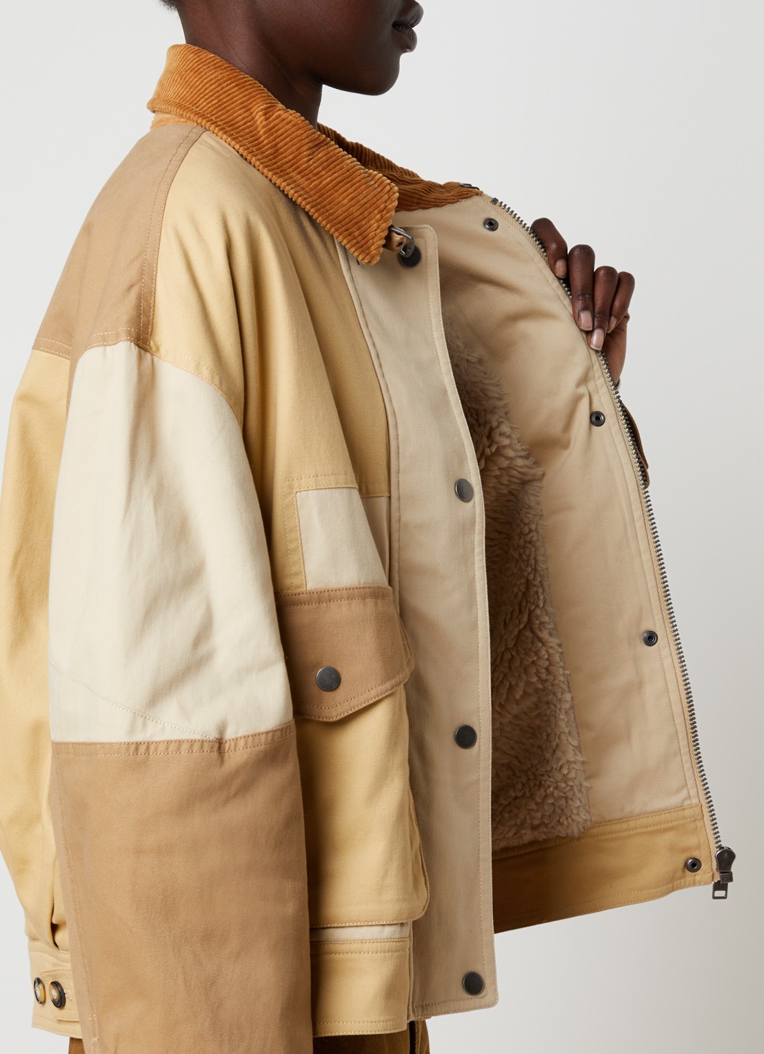 Isabel Marant Risla jack met steekzakken - detail 3 camel
