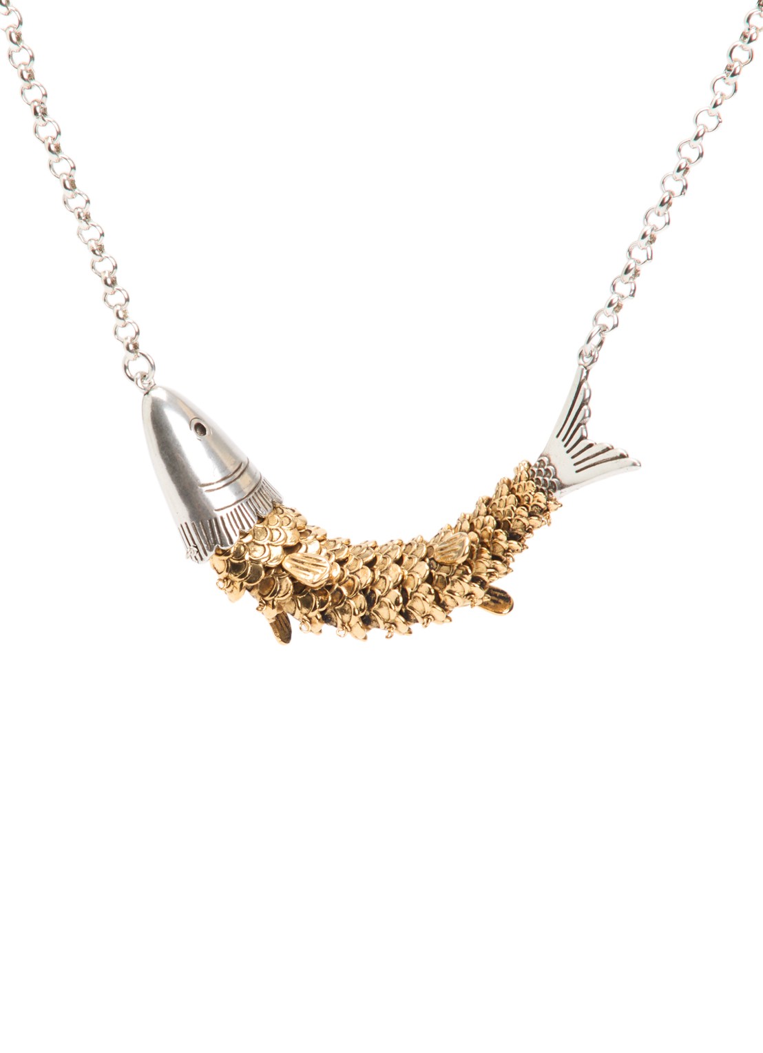 Isabel Marant River choker verguld - voorkant multicolor