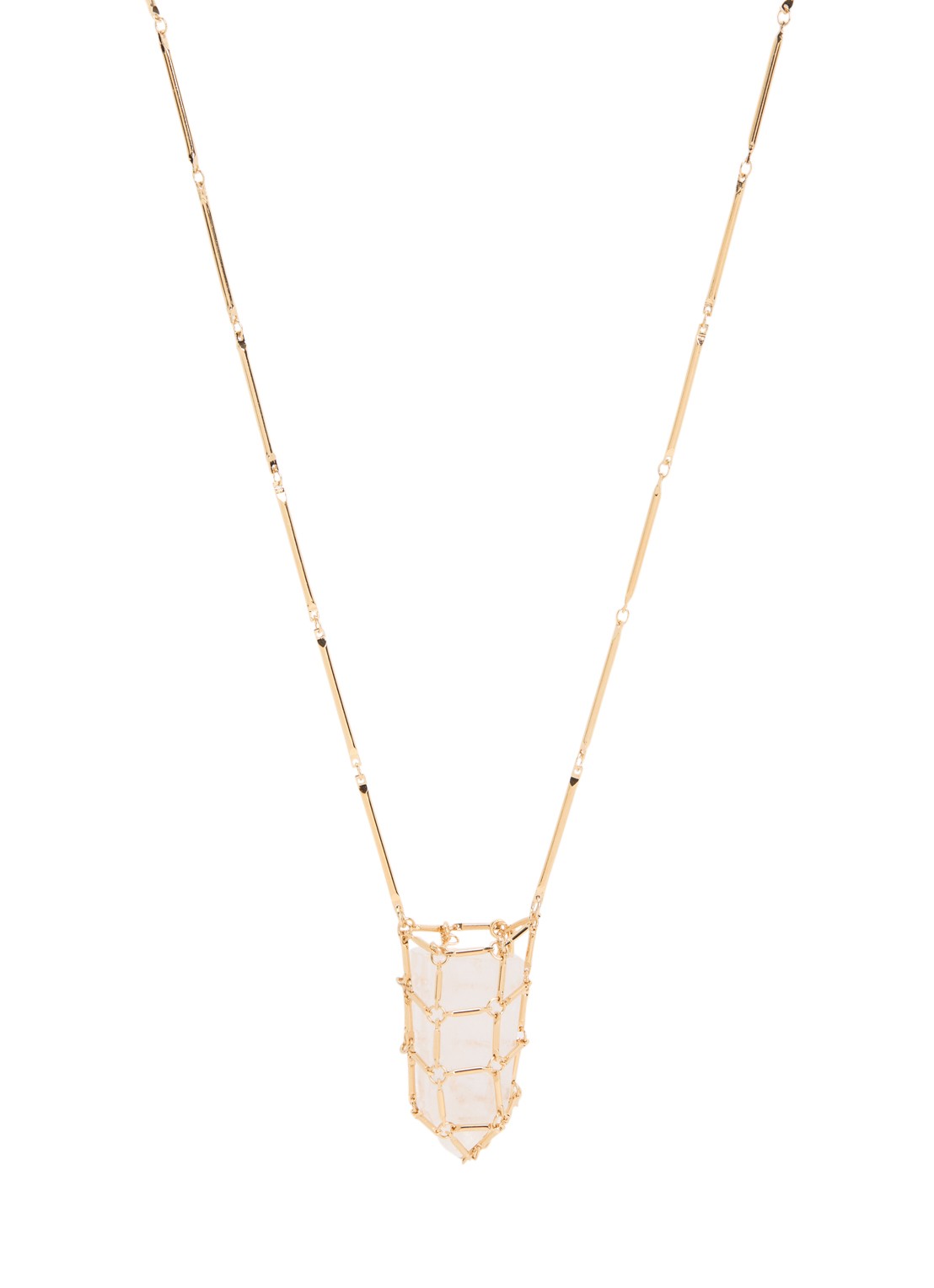 Isabel Marant Rock ketting met kristal - voorkant 4 goud