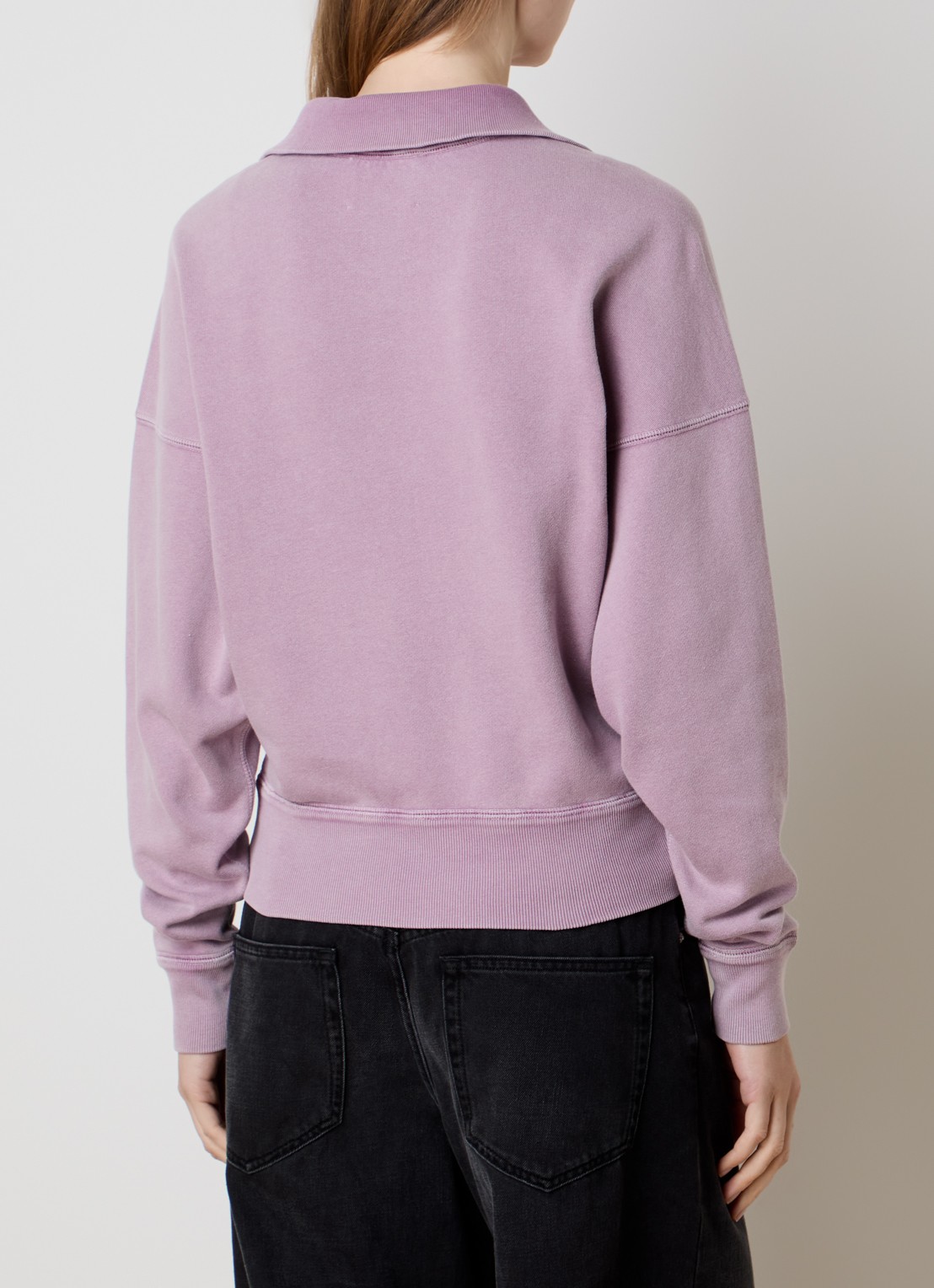 Isabel Marant Ross schipperstrui met logo - achterkant 3 lavendel