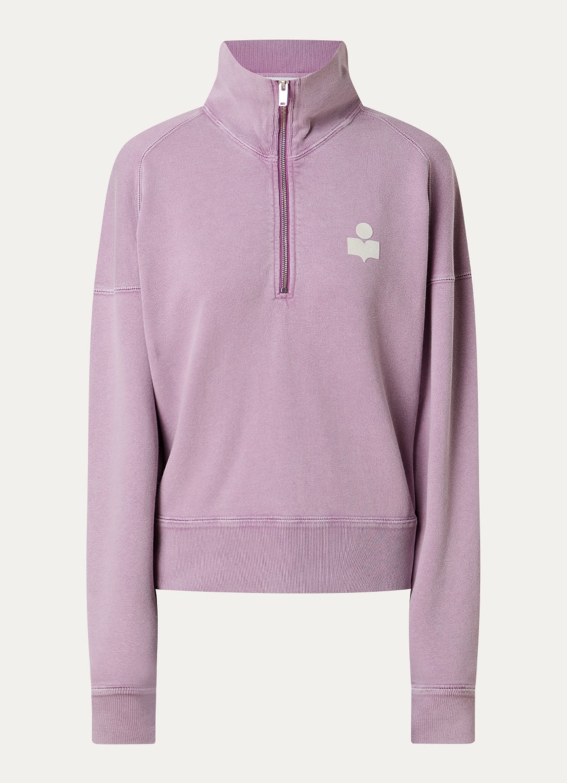 Isabel Marant Ross schipperstrui met logo - voorkant lavendel
