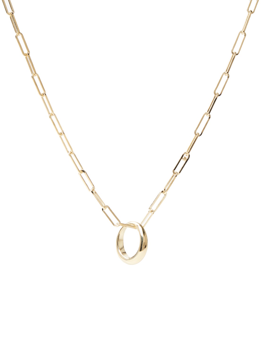 Isabel Marant Schakelketting met hanger - voorkant goud