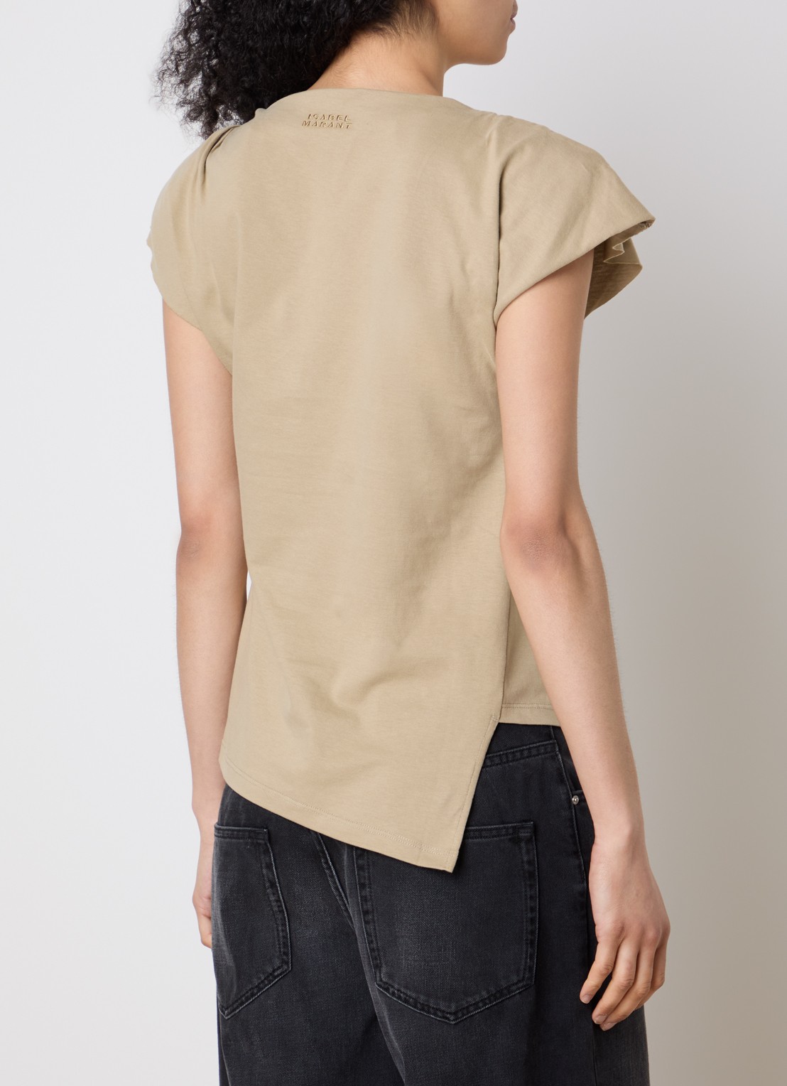 Isabel Marant Sebani top met asymmetrische zoom - achterkant 3 brons