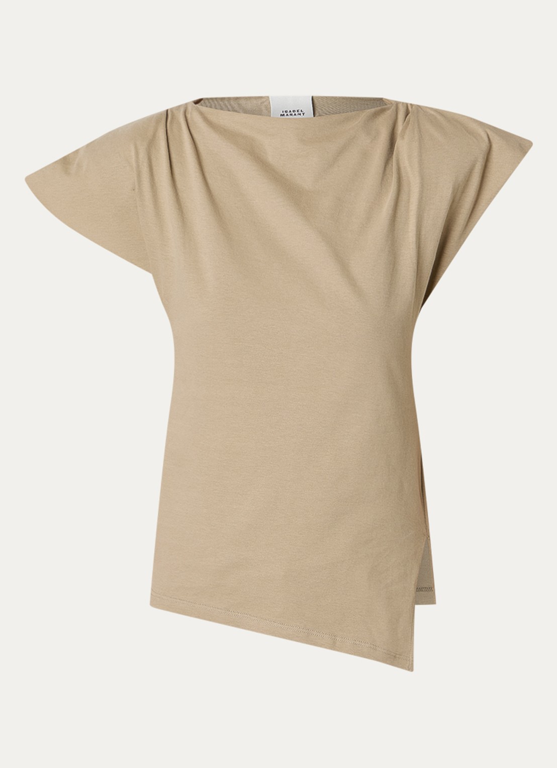 Isabel Marant Sebani top met asymmetrische zoom - voorkant brons