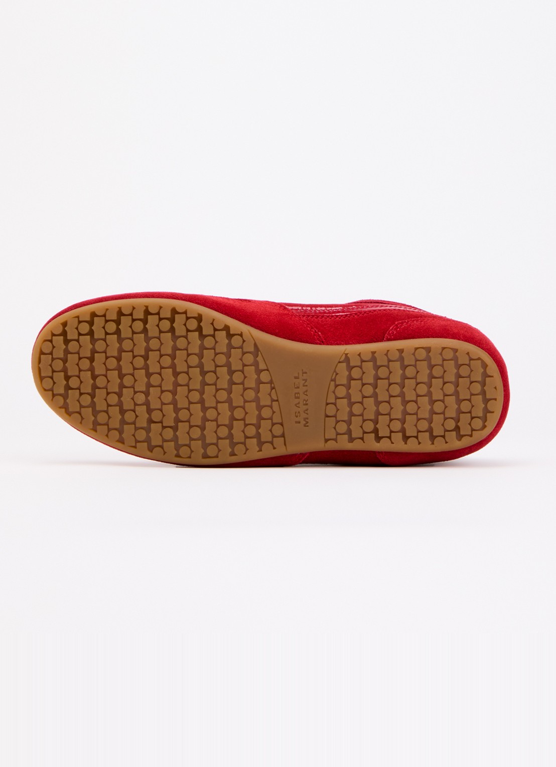 Isabel Marant Senny Low sneaker van suède - detail 3 rood