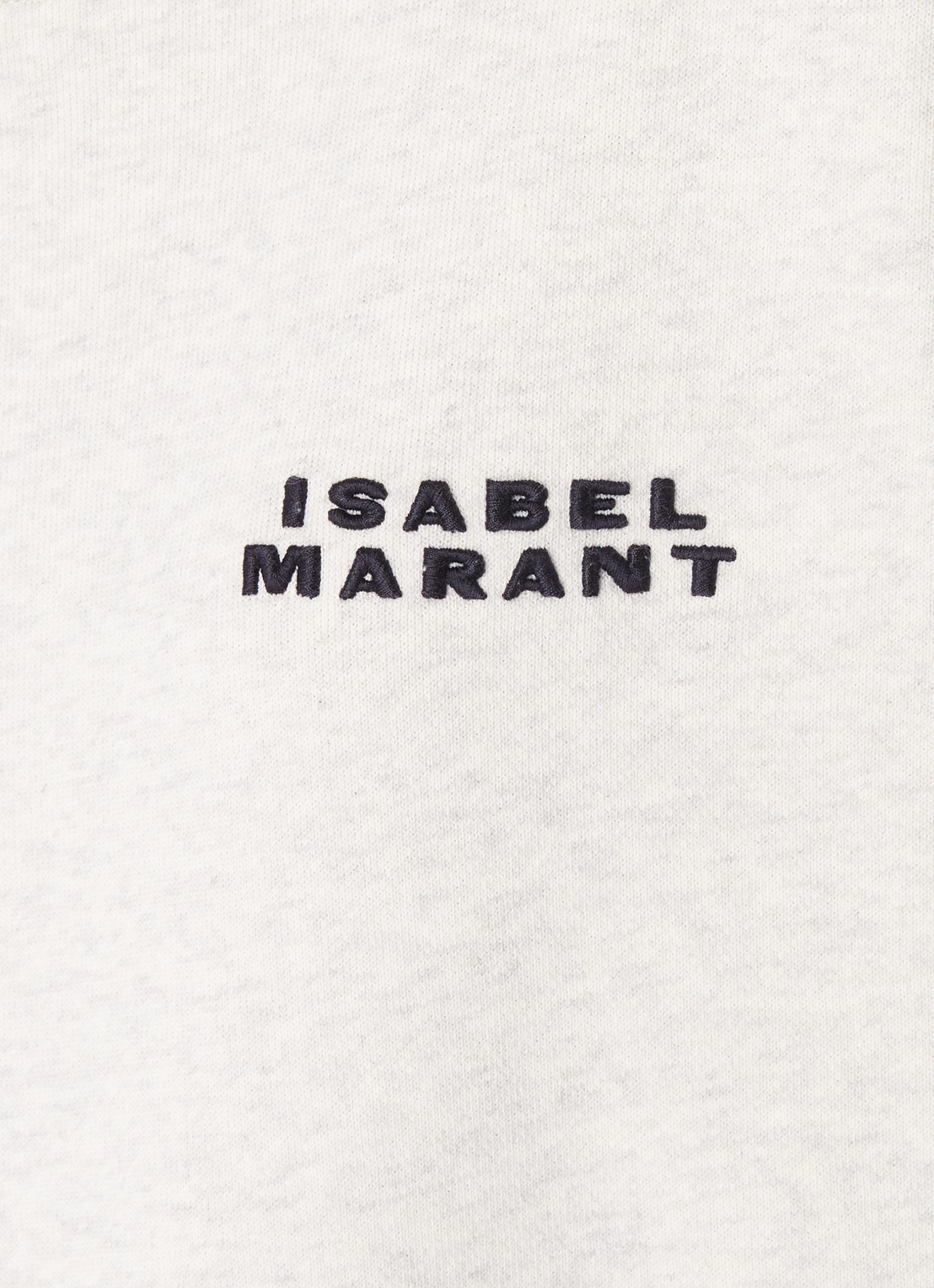 Isabel Marant Shad sweater met logoborduring - detail 2 grijsmele