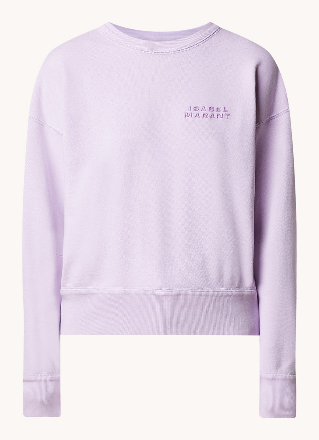 Isabel Marant Shad sweater met logoborduring - voorkant 4 lichtroze