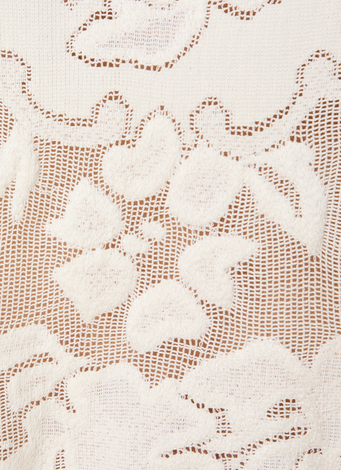 Isabel Marant Shilo top met broderie en asymmetrische hals - detail 2 gebroken wit