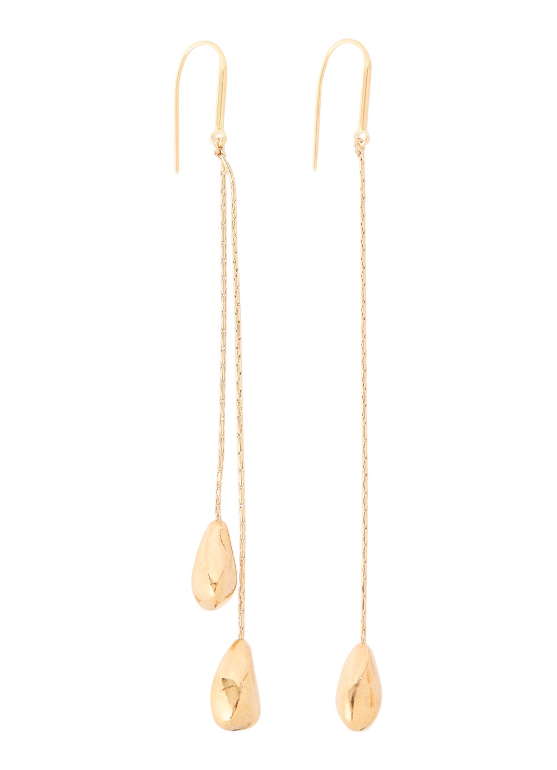 Isabel Marant Shiny Day oorhangers - voorkant 2 goud