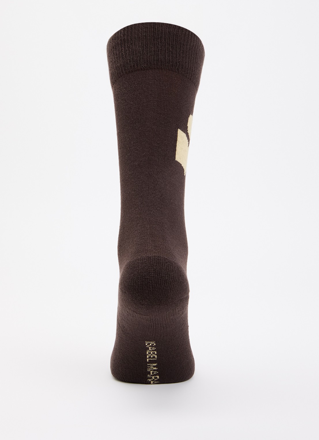 Isabel Marant Siloki sok met logo - voorkant 2 chocoladebruin