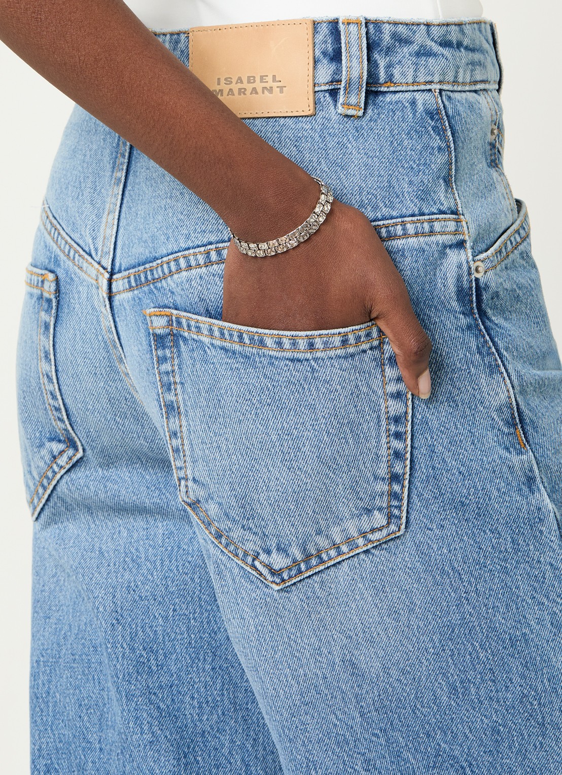 Isabel Marant Single schakelarmband - voorkant 2 zilver