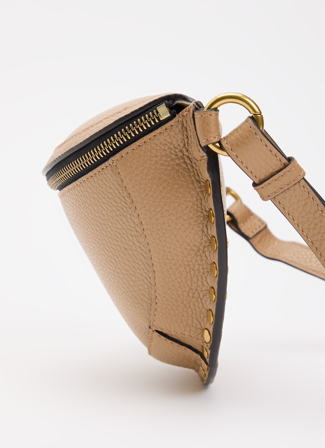 Isabel Marant Skano heuptas van kalfsleer met studs - detail 4 camel