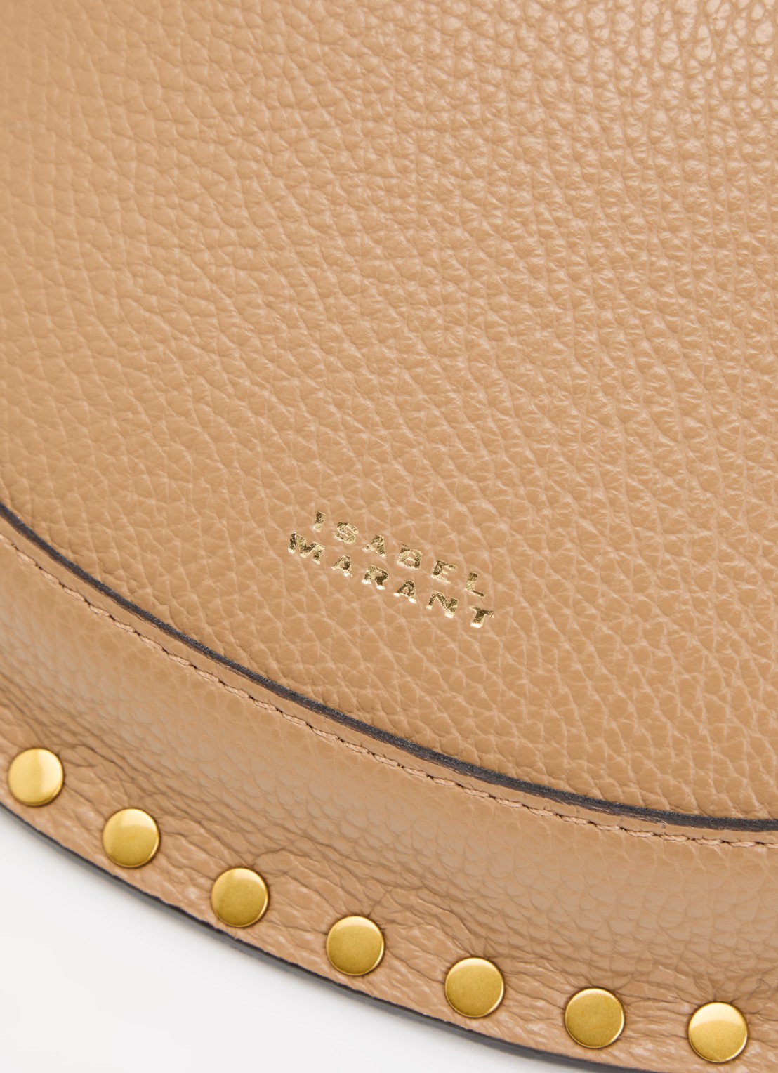 Isabel Marant Skano heuptas van kalfsleer met studs - detail 5 camel