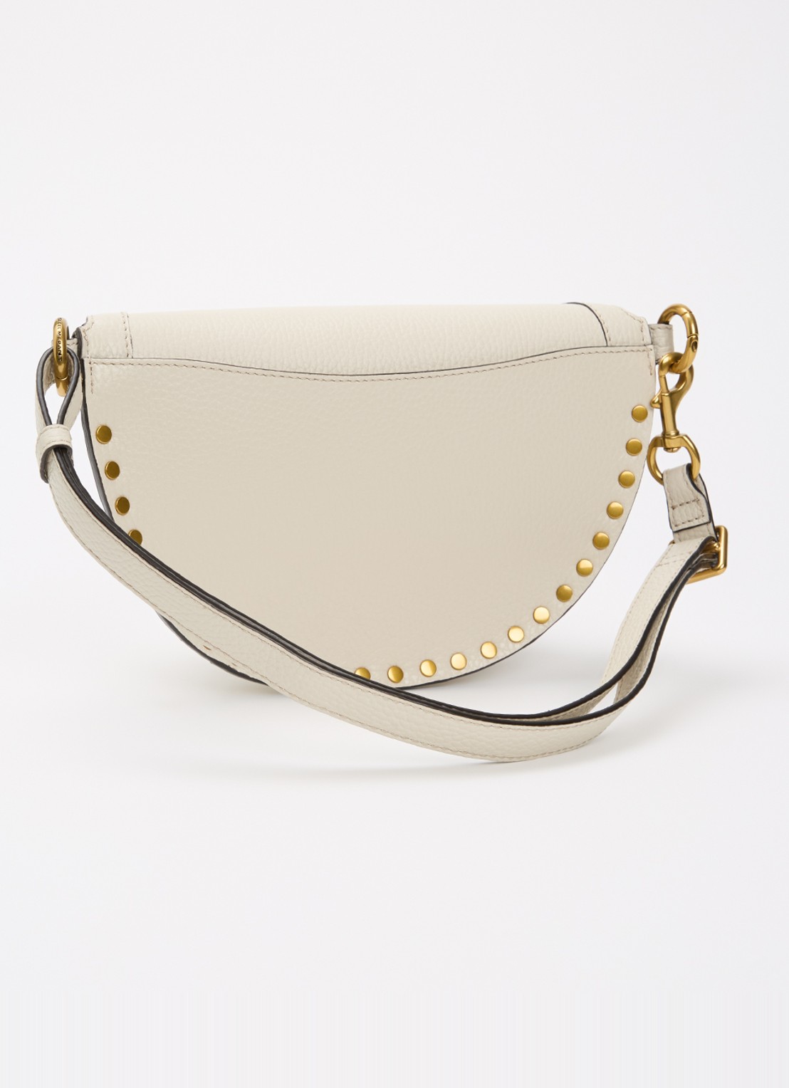 Isabel Marant Skano heuptas van leer met studs - achterkant 3 beige