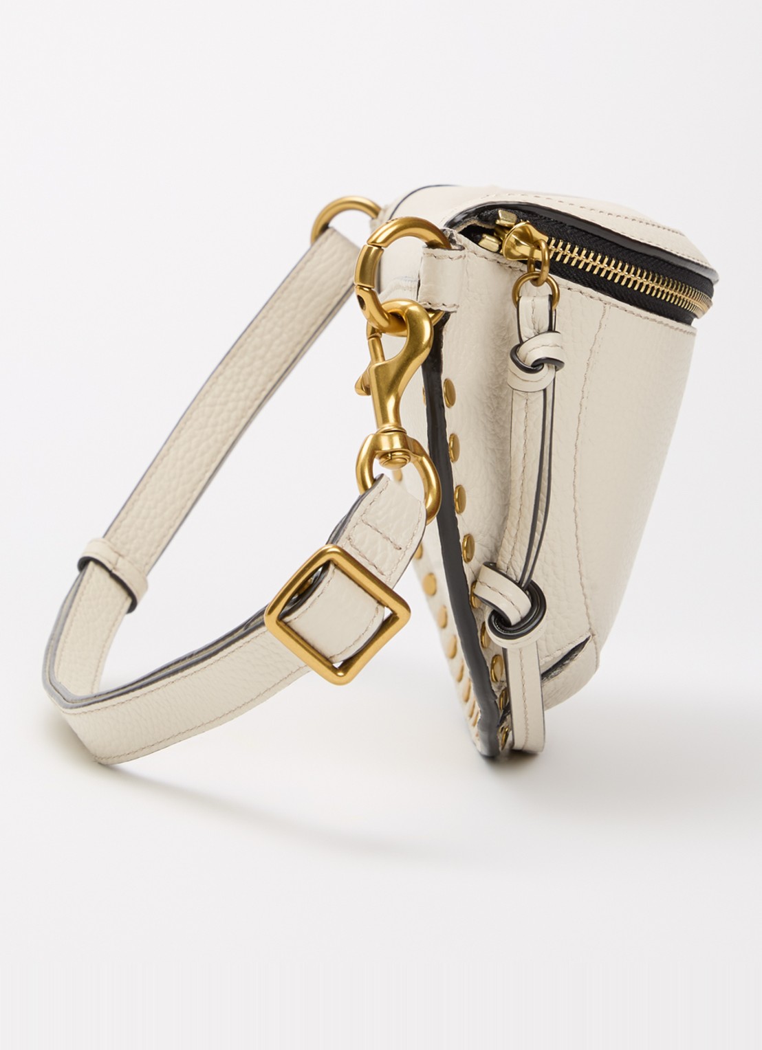 Isabel Marant Skano heuptas van leer met studs - detail 5 beige
