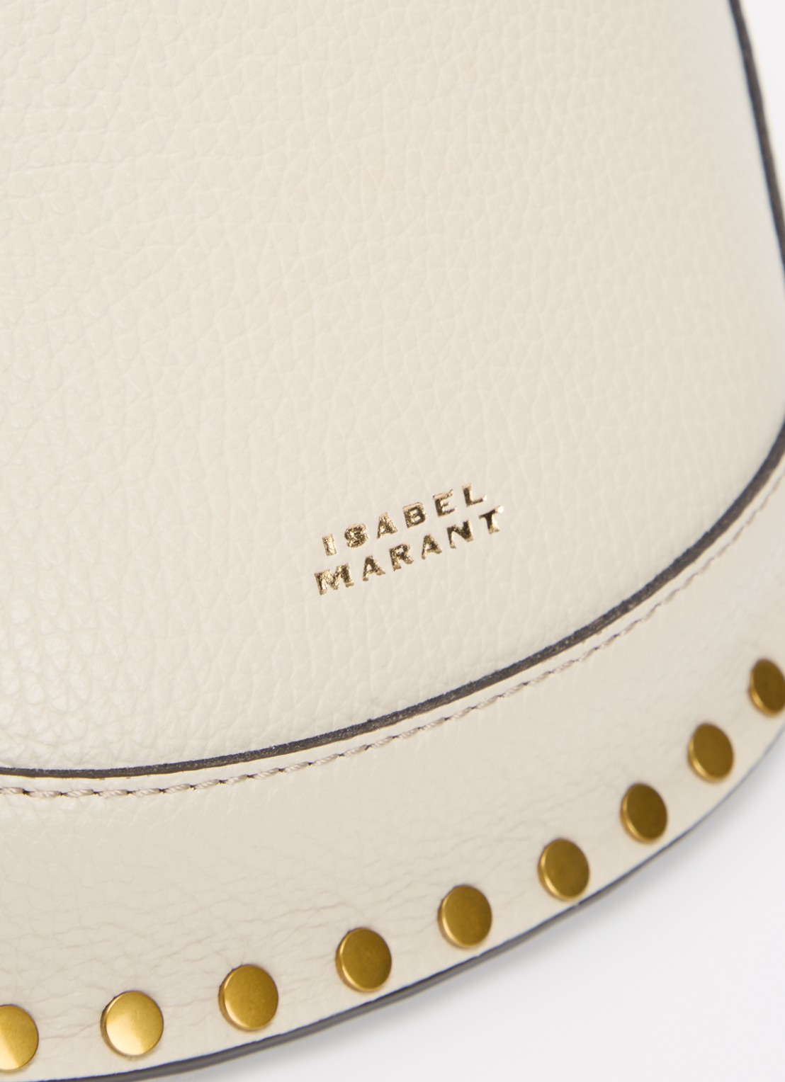 Isabel Marant Skano heuptas van leer met studs - detail 6 beige