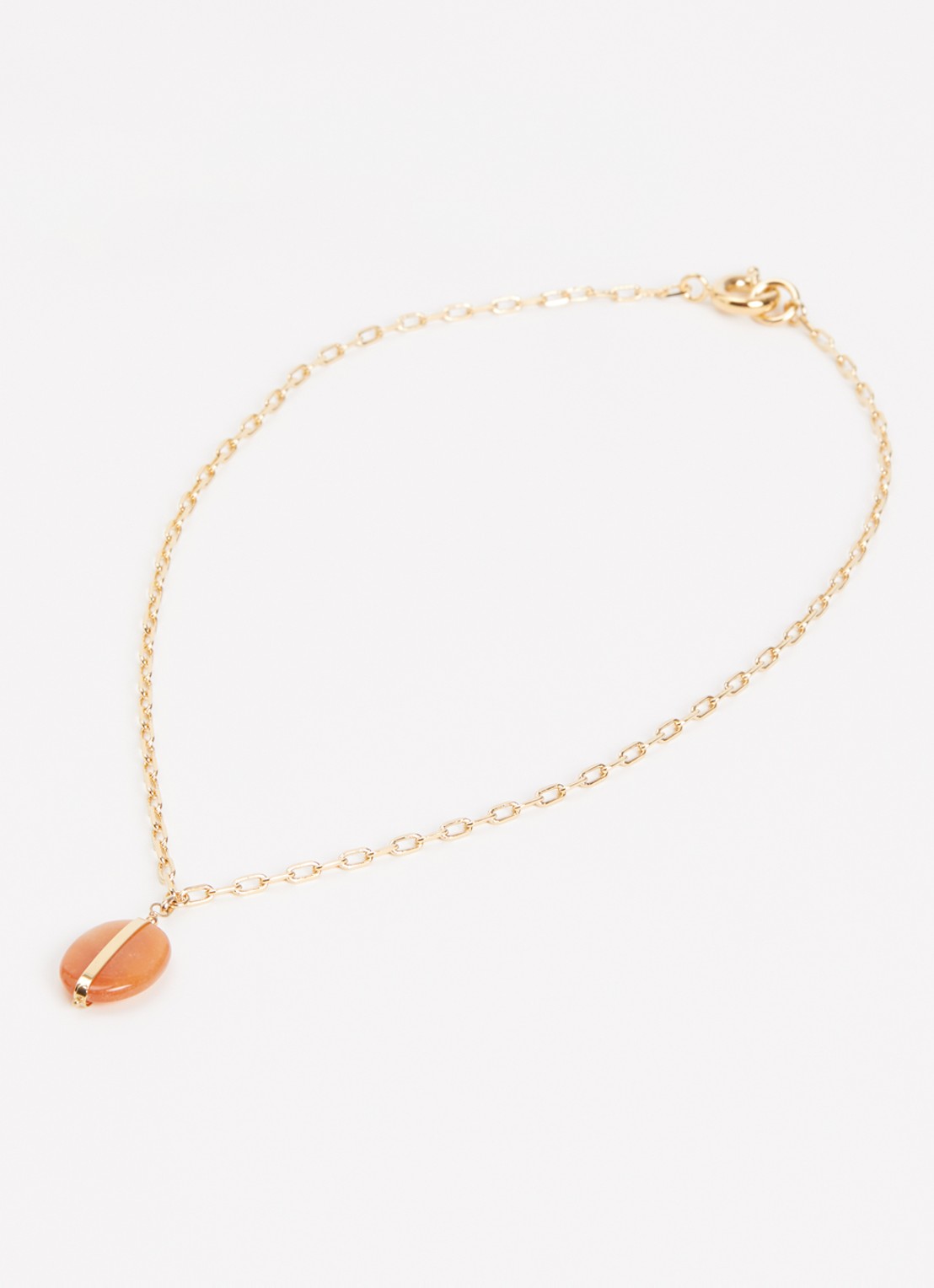 Isabel Marant Stones ketting met hanger - detail 2 oranje