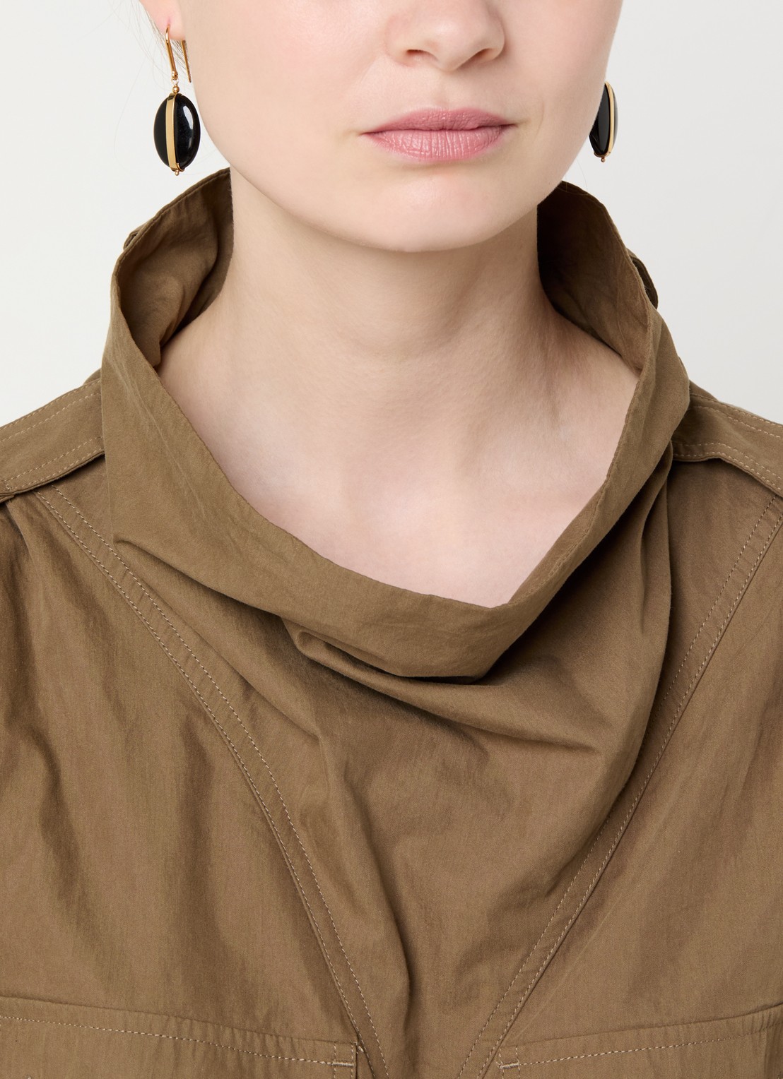 Isabel Marant Stones oorhangers - voorkant 3 zwart