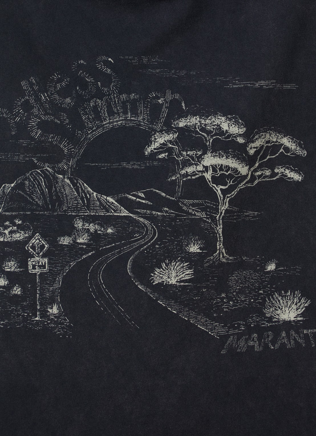 Isabel Marant T-shirt met print - detail 5 antraciet