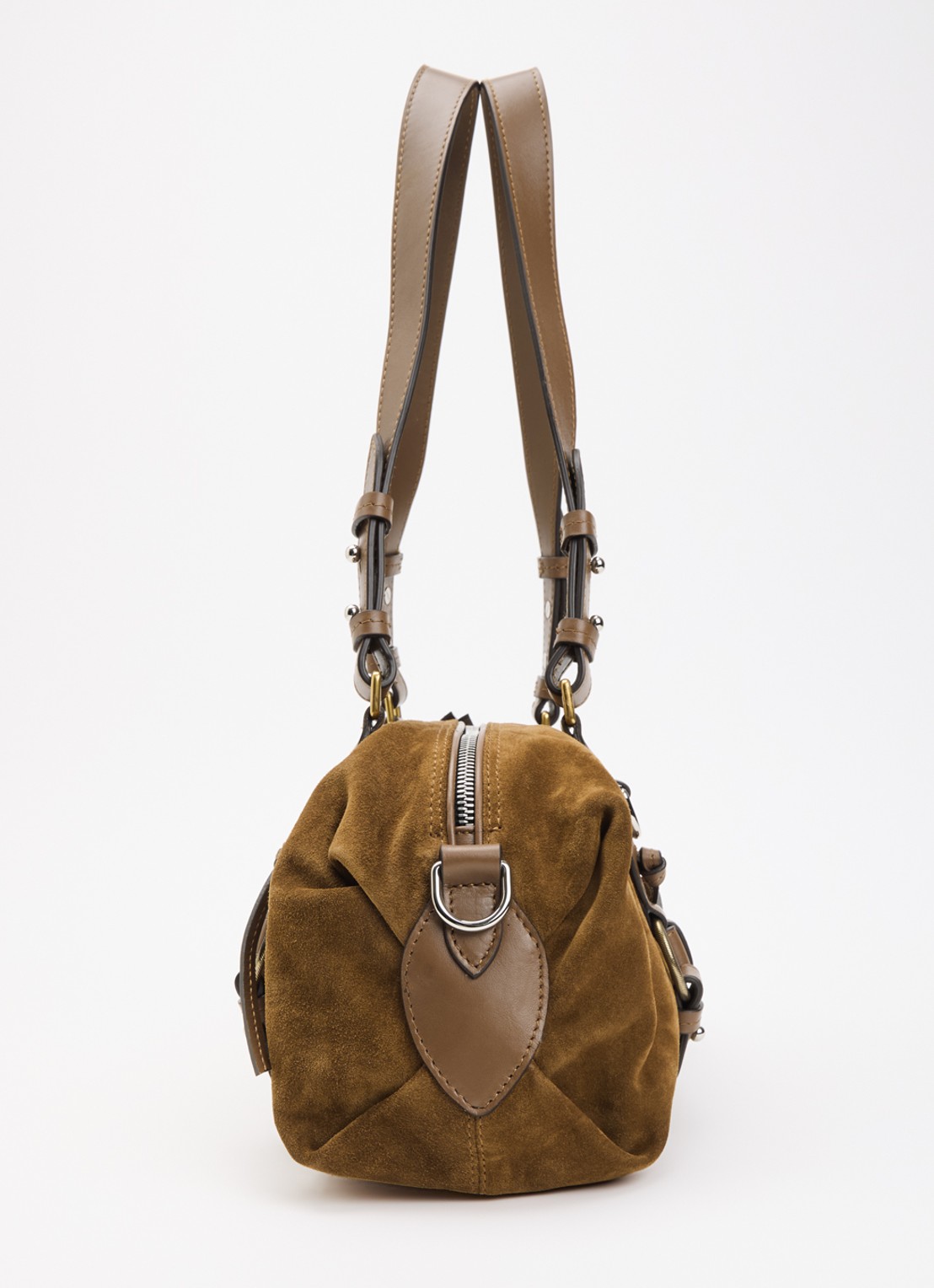 Isabel Marant Tilpa Mini schoudertas van kalfssuède - detail 3 cognac