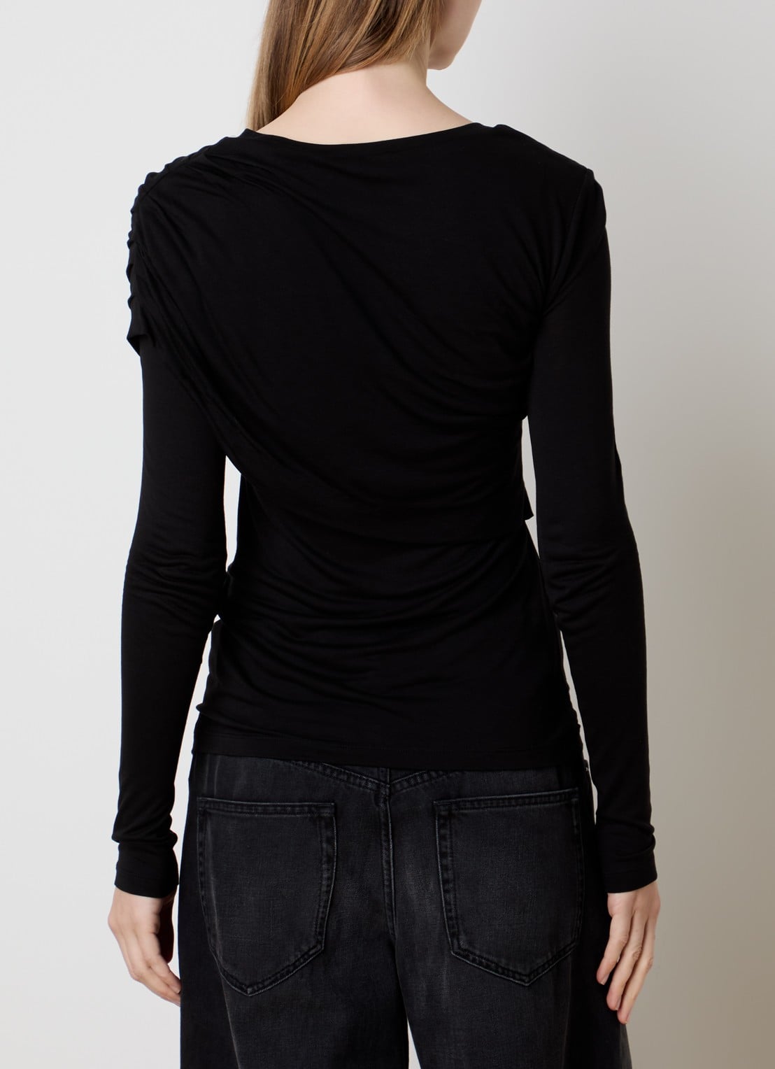 Isabel Marant Top met stretch - achterkant 5 zwart