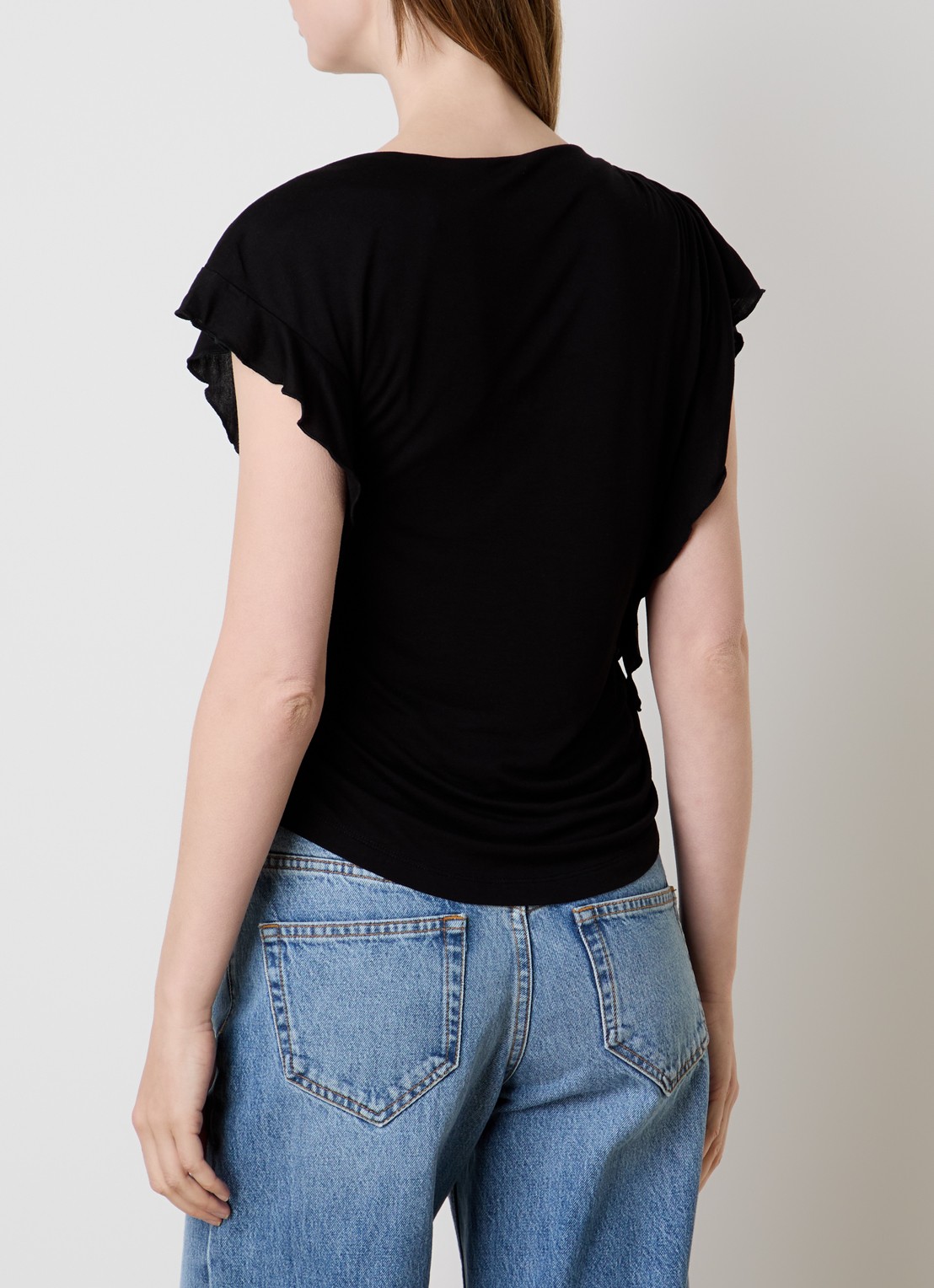 Isabel Marant Top met stretch - achterkant 5 zwart