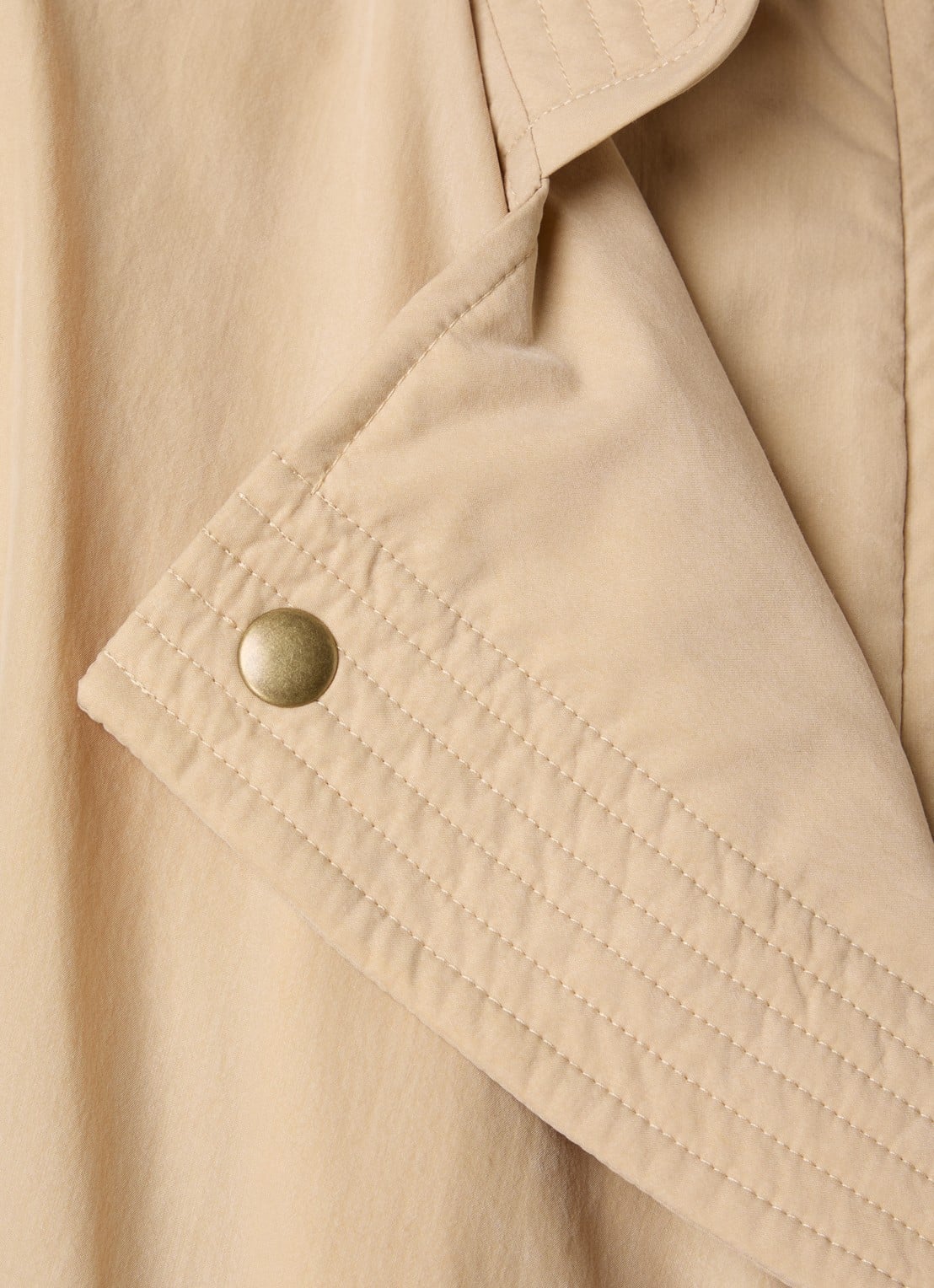 Isabel Marant Tricia jack met steekzakken - detail 4 zand