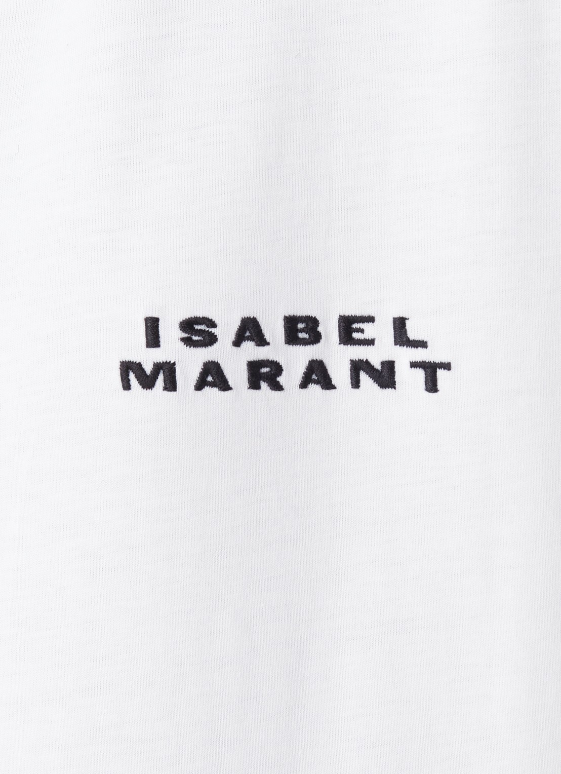Isabel Marant Vidal T-shirt met logoborduring - detail 3 wit