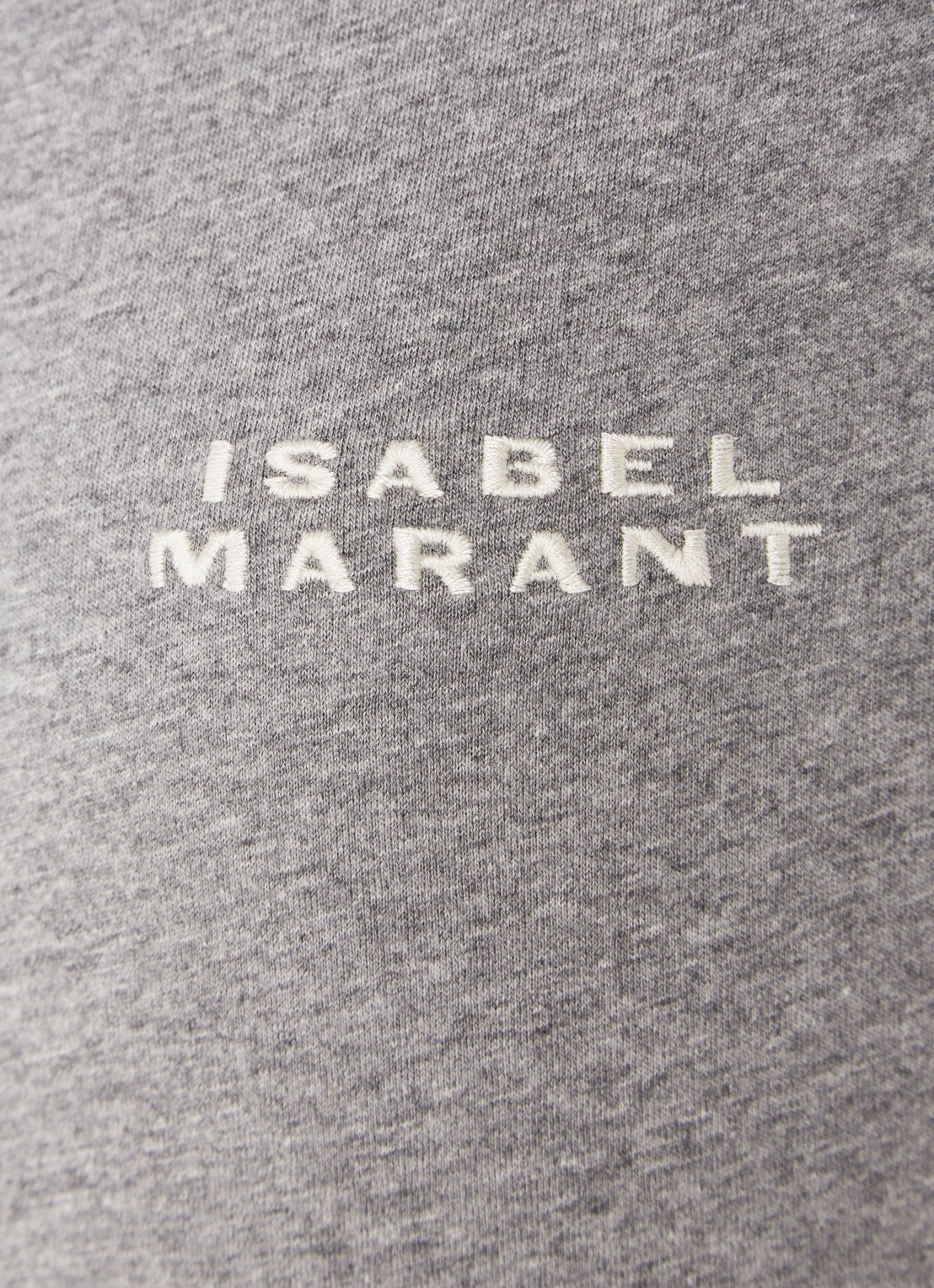 Isabel Marant Vidal T-shirt met logoborduring - detail 5 middengrijs