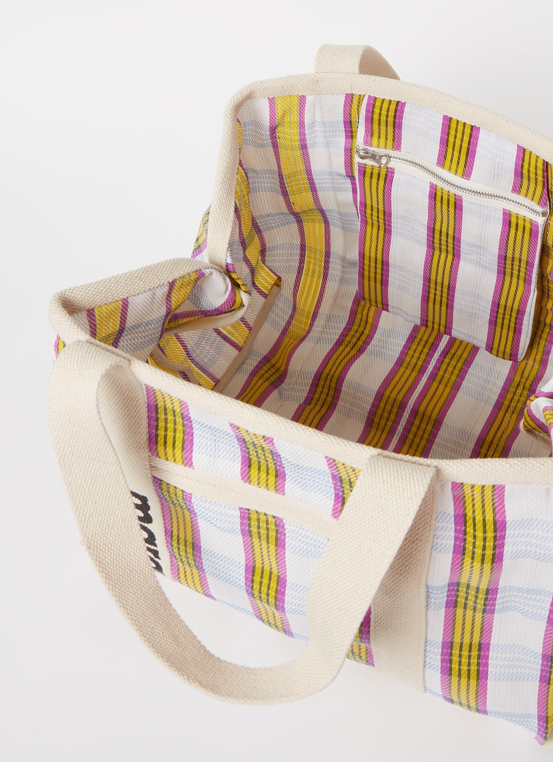 Isabel Marant Warden shopper met ruitdessin - detail 4 beige