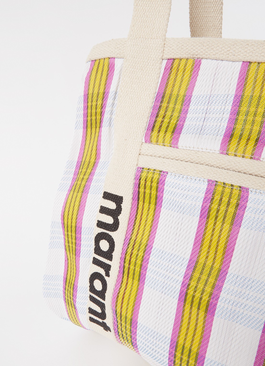 Isabel Marant Warden shopper met ruitdessin - detail 6 beige