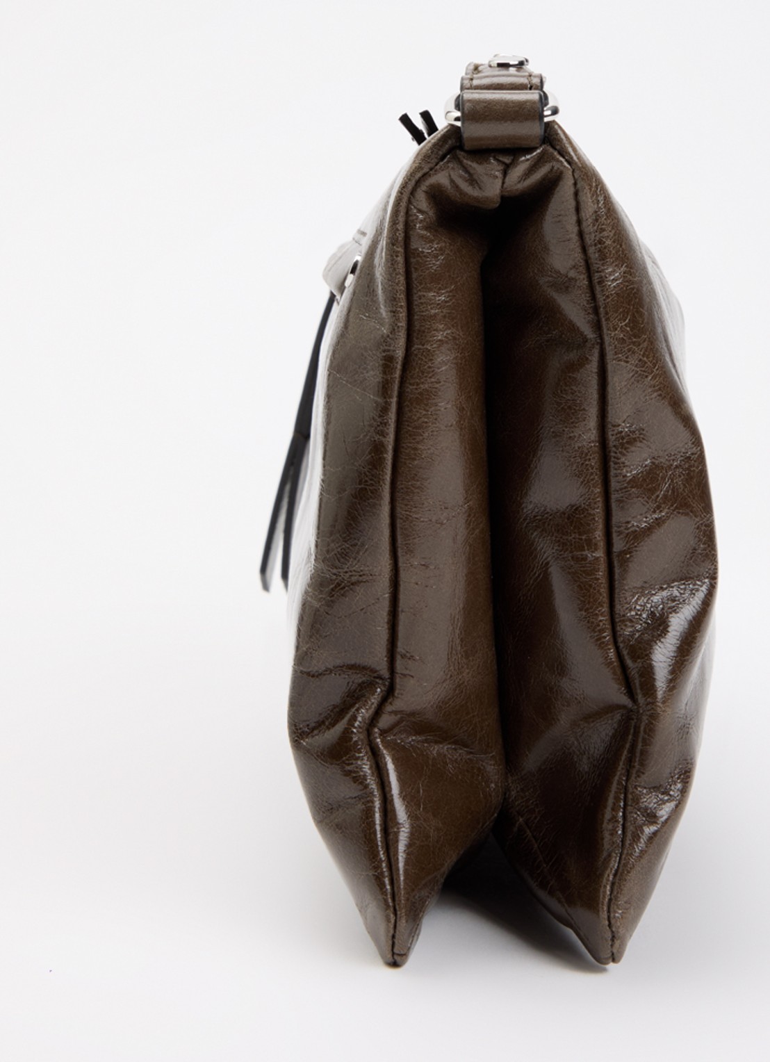 Isabel Marant Winna Duo schoudertas van kalfsleer - detail 2 bronsgroen