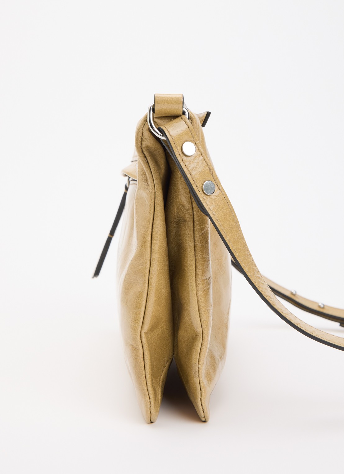 Isabel Marant Winna Duo schoudertas van leer - detail 4 beige