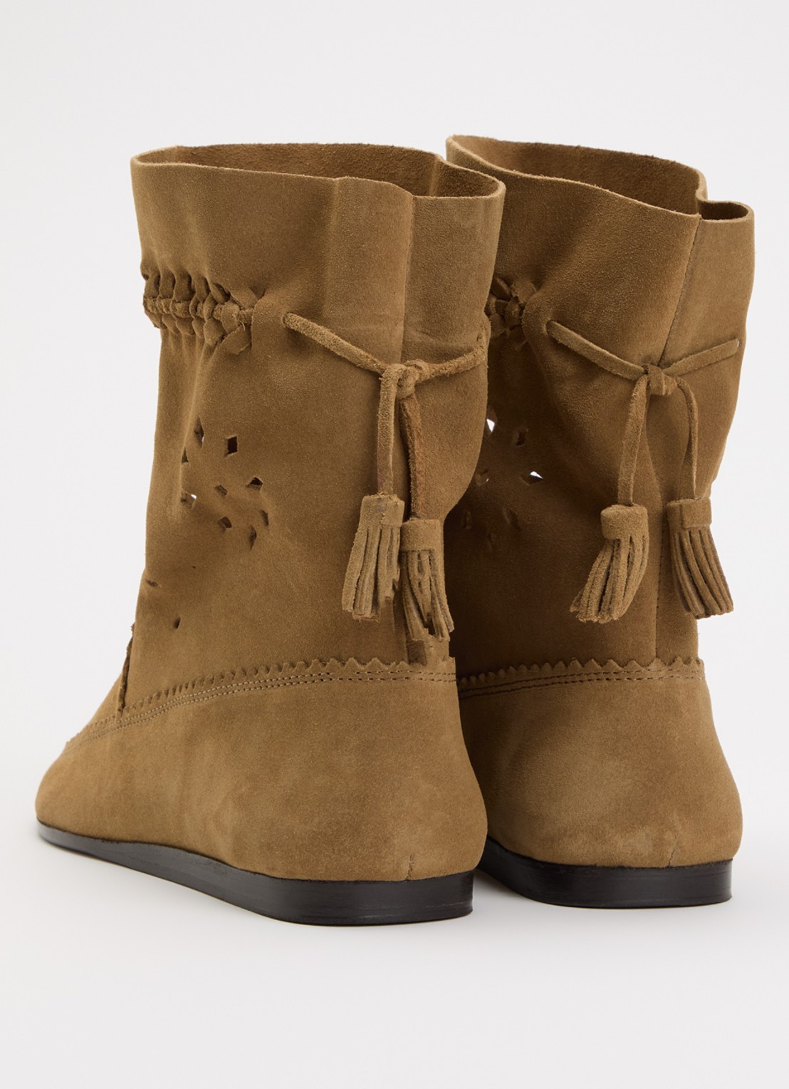 Isabel Marant Woosta laars suède - achterkant cognac