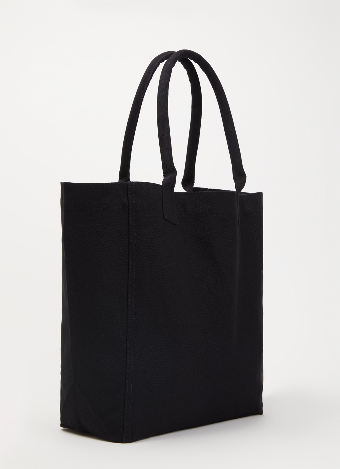 Isabel Marant Yenky shopper van canvas met logo - achterkant 5 zwart