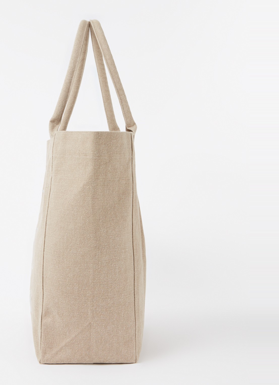 Isabel Marant Yenky shopper van canvas met logoborduring - detail 3 beige