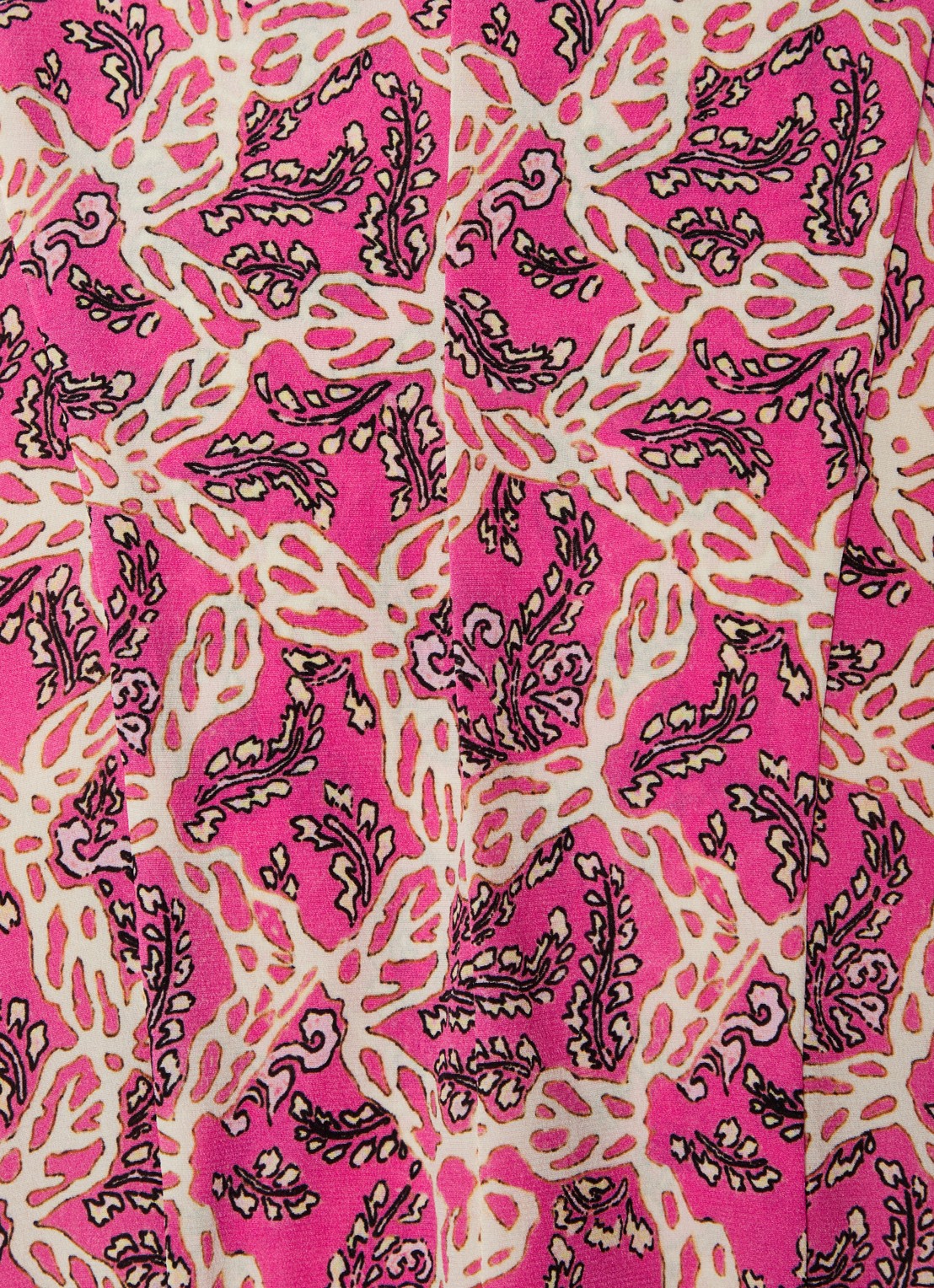 Isabel Marant Zarga top in zijdeblend met pofmouw en keyhole - detail 5 roze
