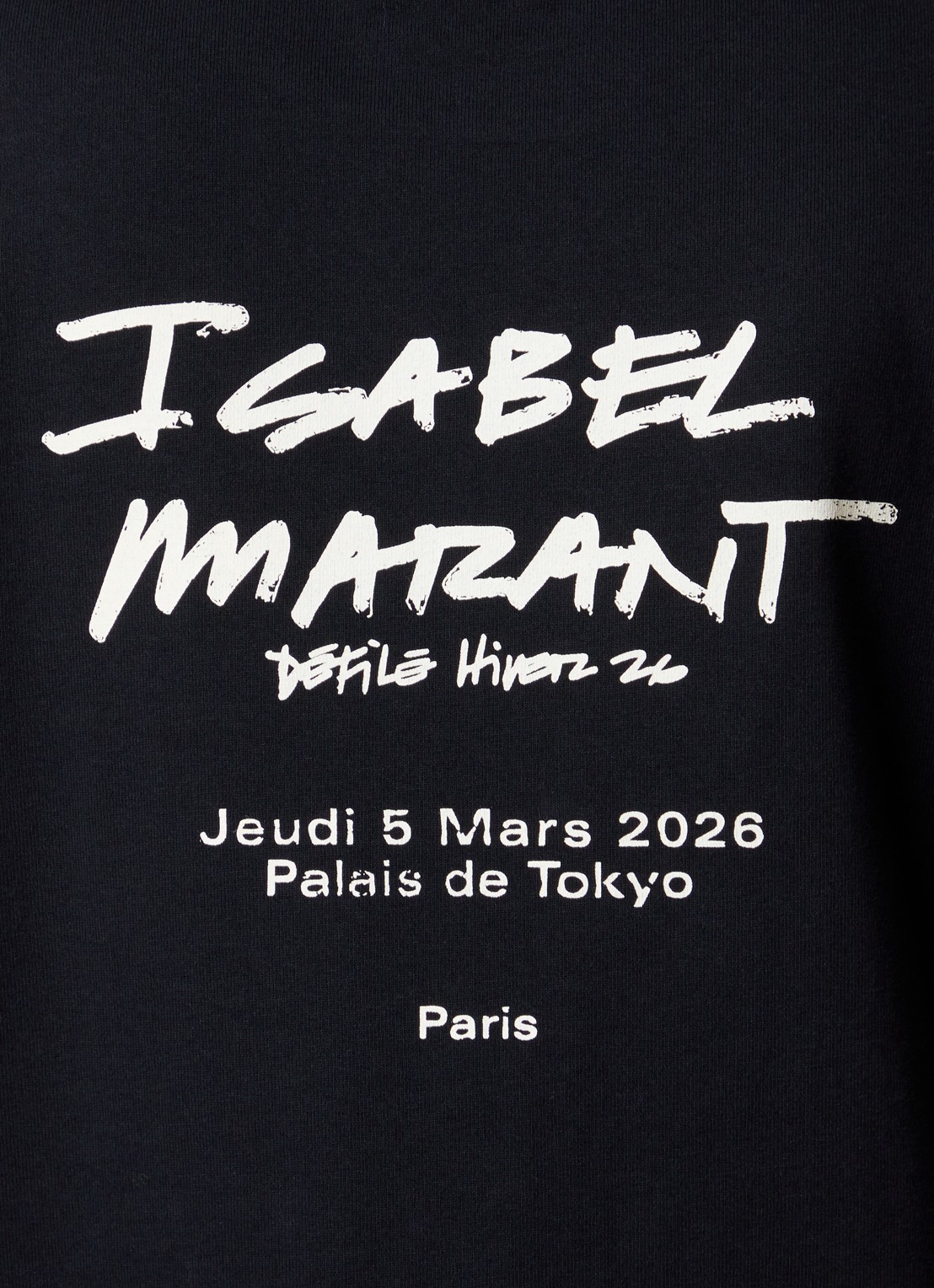 Isabel Marant Zewel T-shirt met backprint - detail 5 zwart