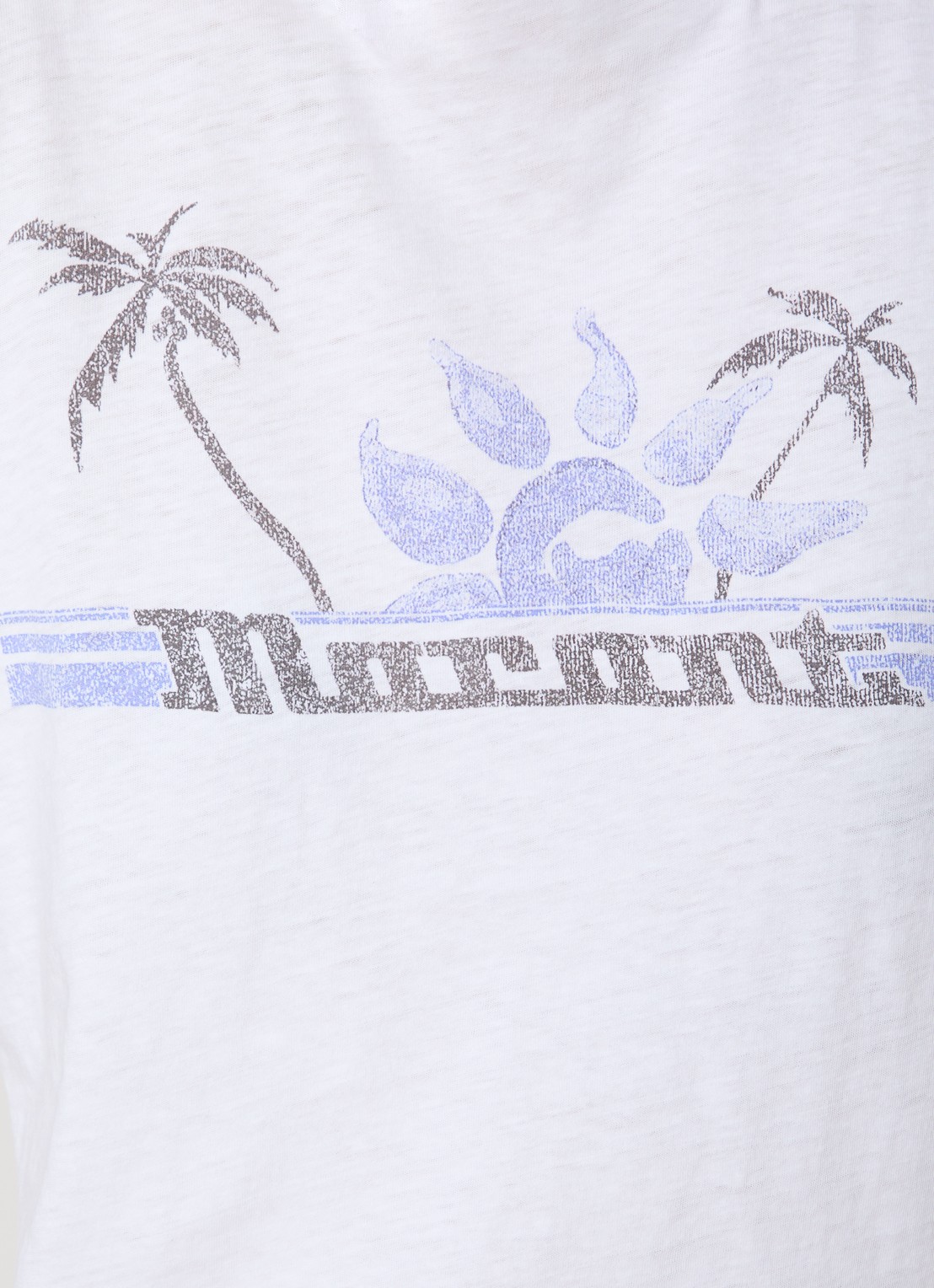 Isabel Marant Zewel T-shirt met print en logo - detail 2 wit