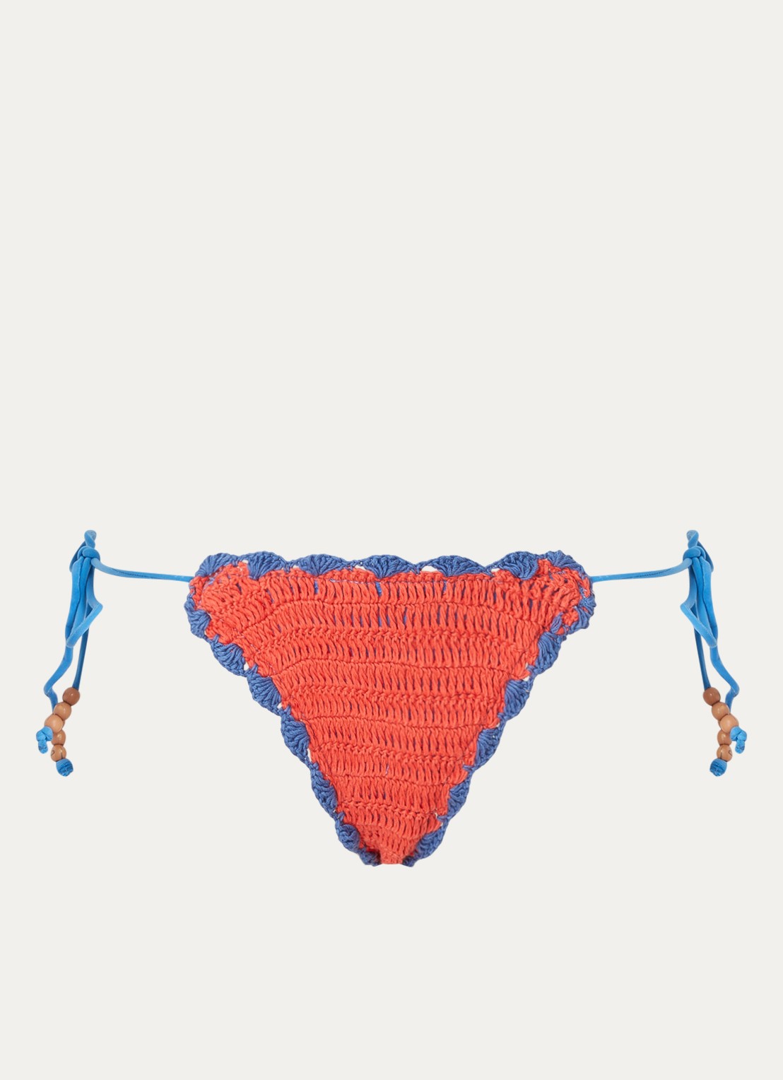 It's Now Cool Brazilian bikinislip van crochet - voorkant 3 kersenrood