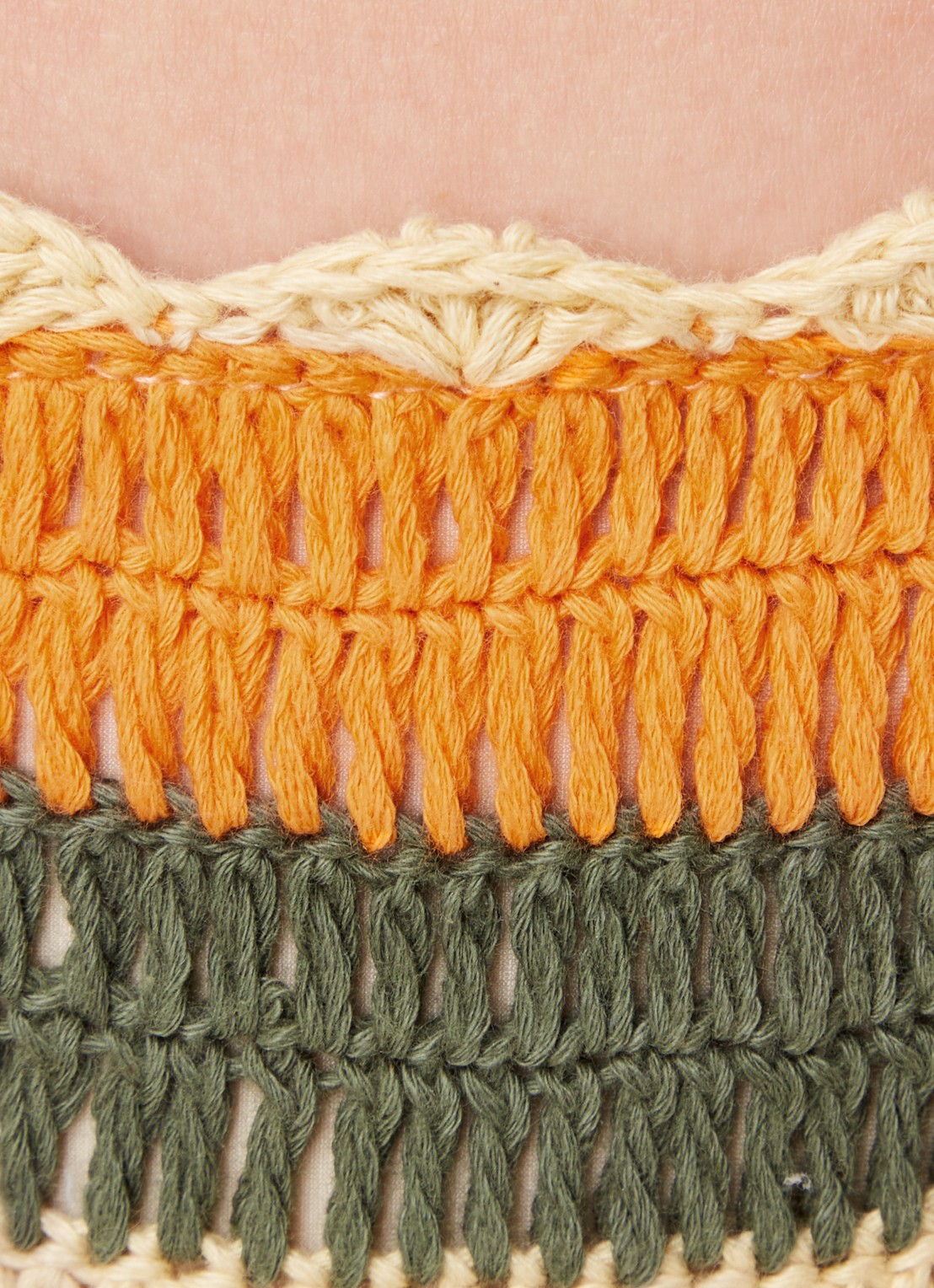 It's Now Cool Brazilian bikinislip van crochet - detail 2 abrikoos