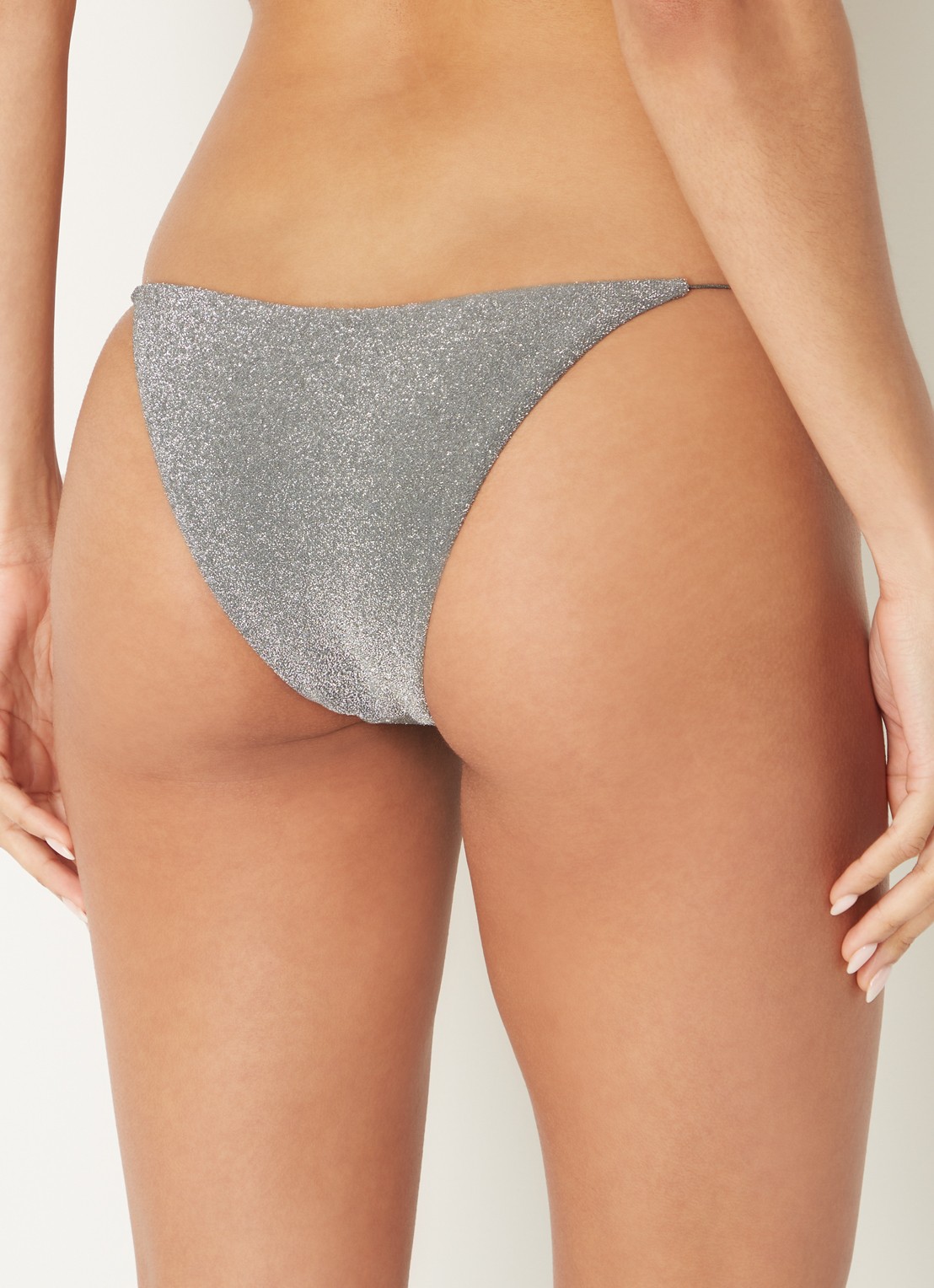 It's Now Cool Tanga bikinislip met lurex - achterkant 3 grijs