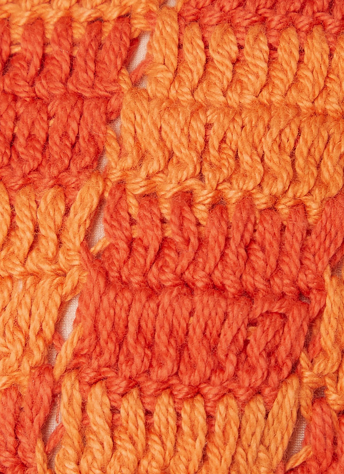 It's Now Cool Tanga bikinislip van crochet - detail 3 oranjerood