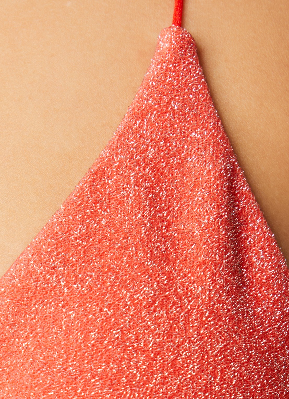 It's Now Cool Triangel bikinitop met uitneembare vulling en lurex - detail 4 rood