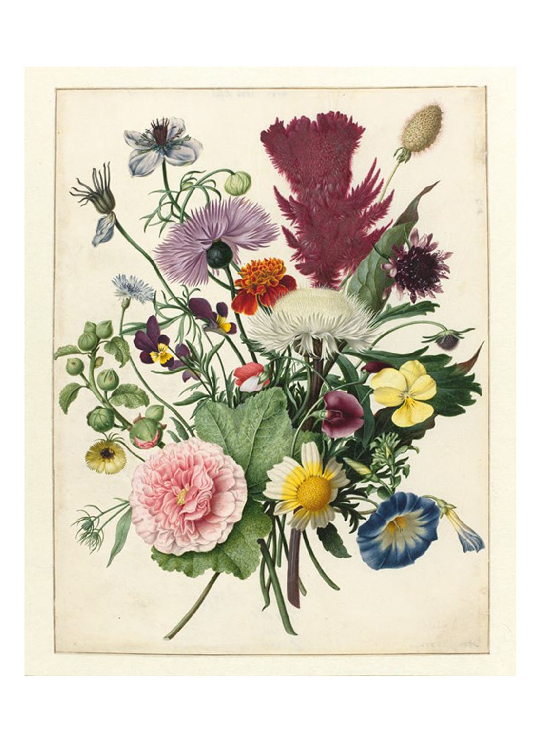 IXXI Bouquet of Flowers wanddecoratie - voorkant 3 multicolor