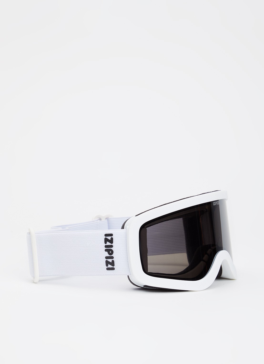 IZIPIZI Snow Junior Skibril - voorkant wit